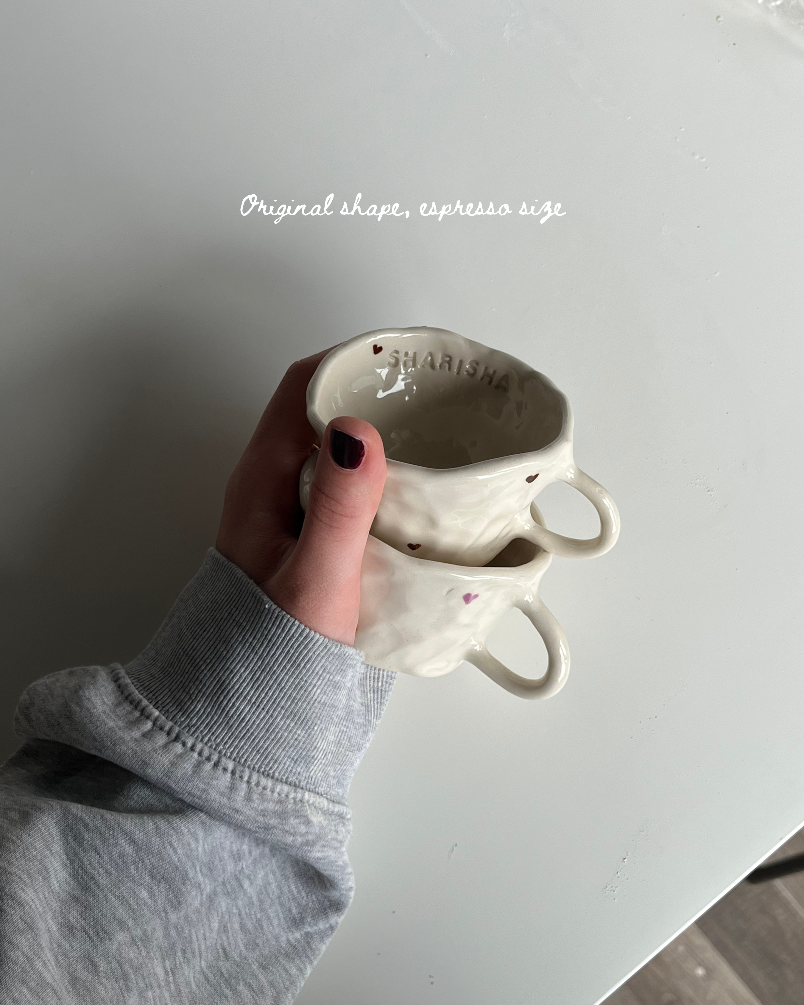 The custom heart mug