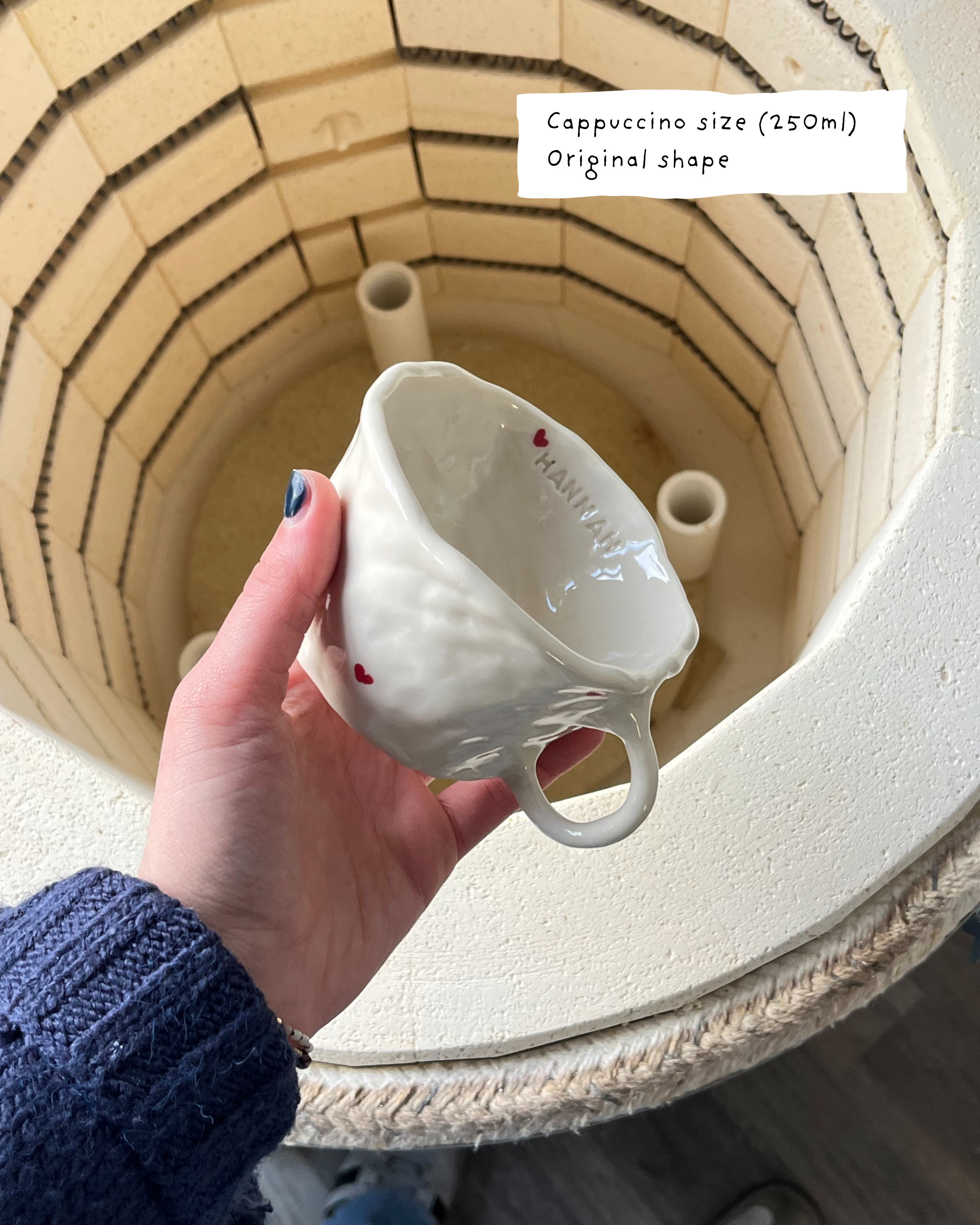 The custom heart mug