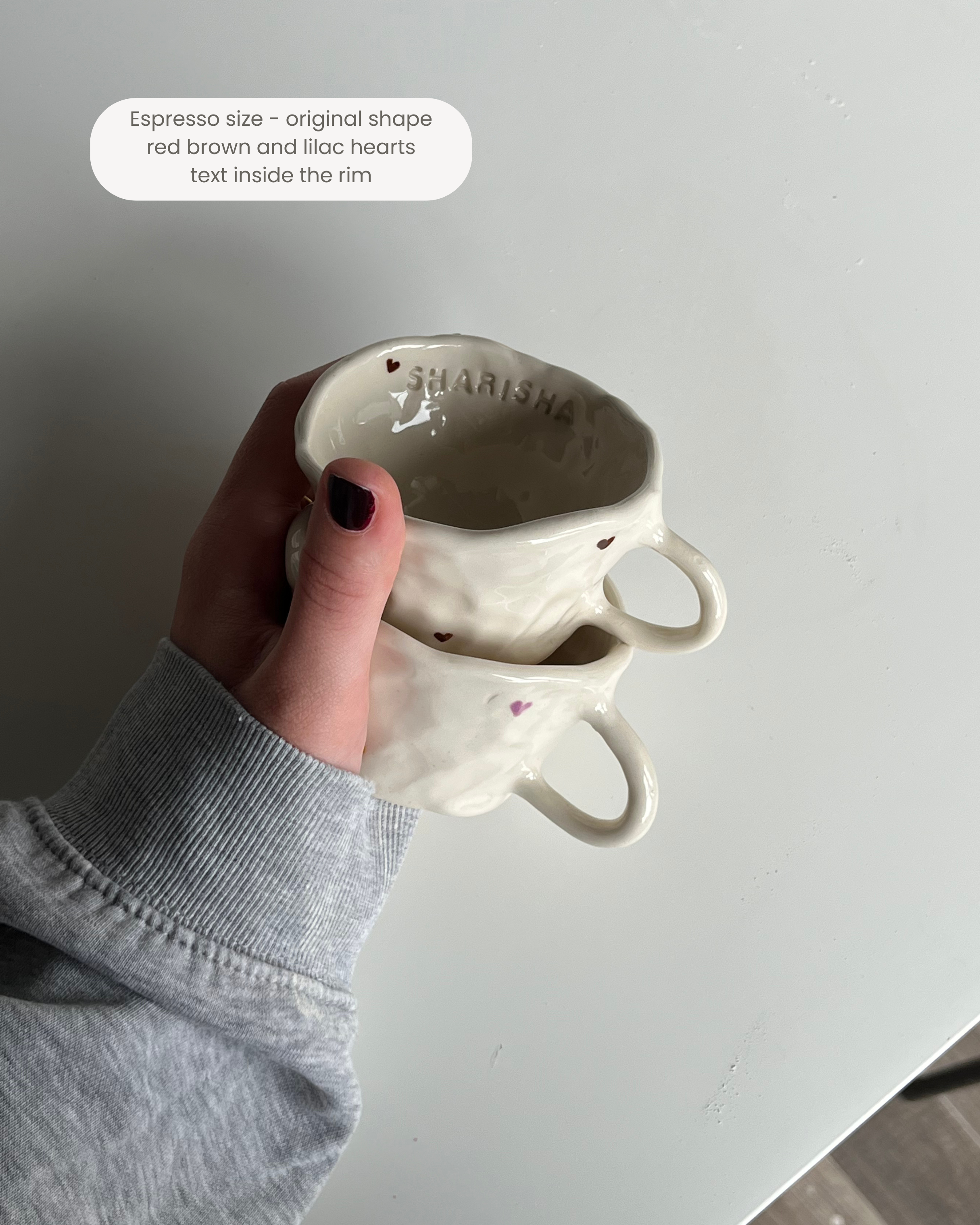 The custom heart mug