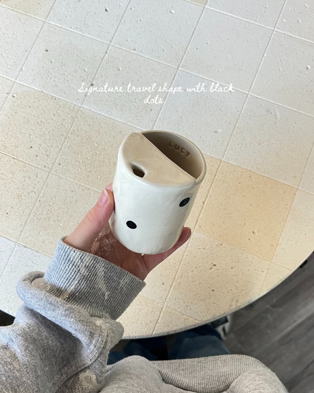The dotty custom travel mug