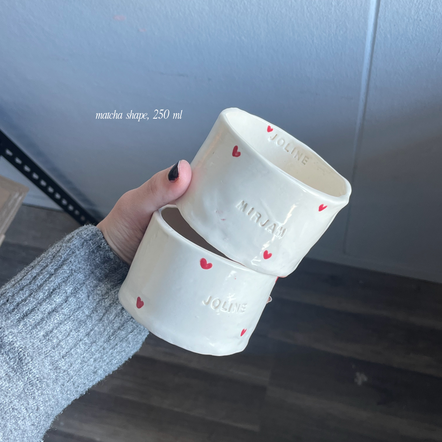 The custom heart mug