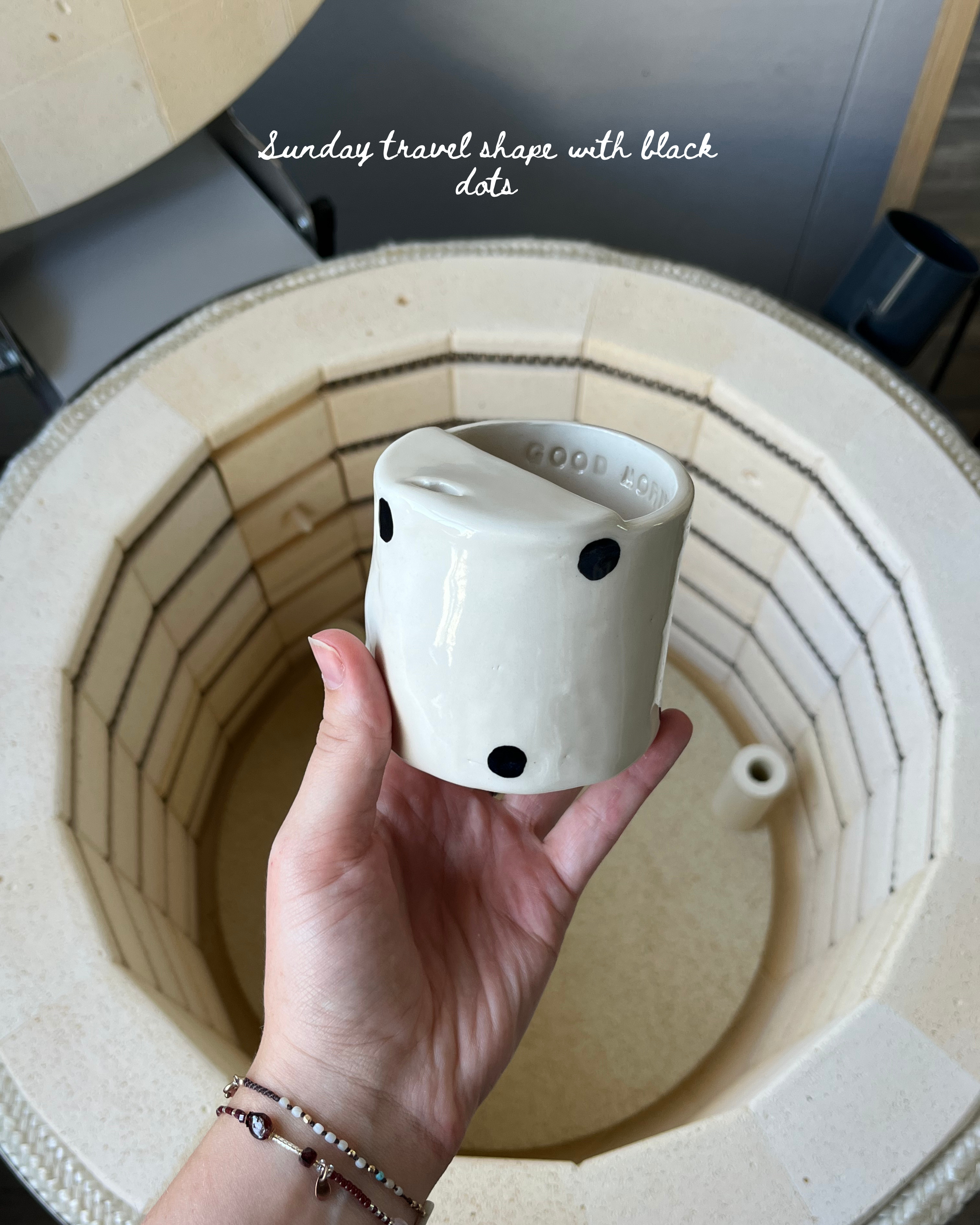 The dotty custom travel mug