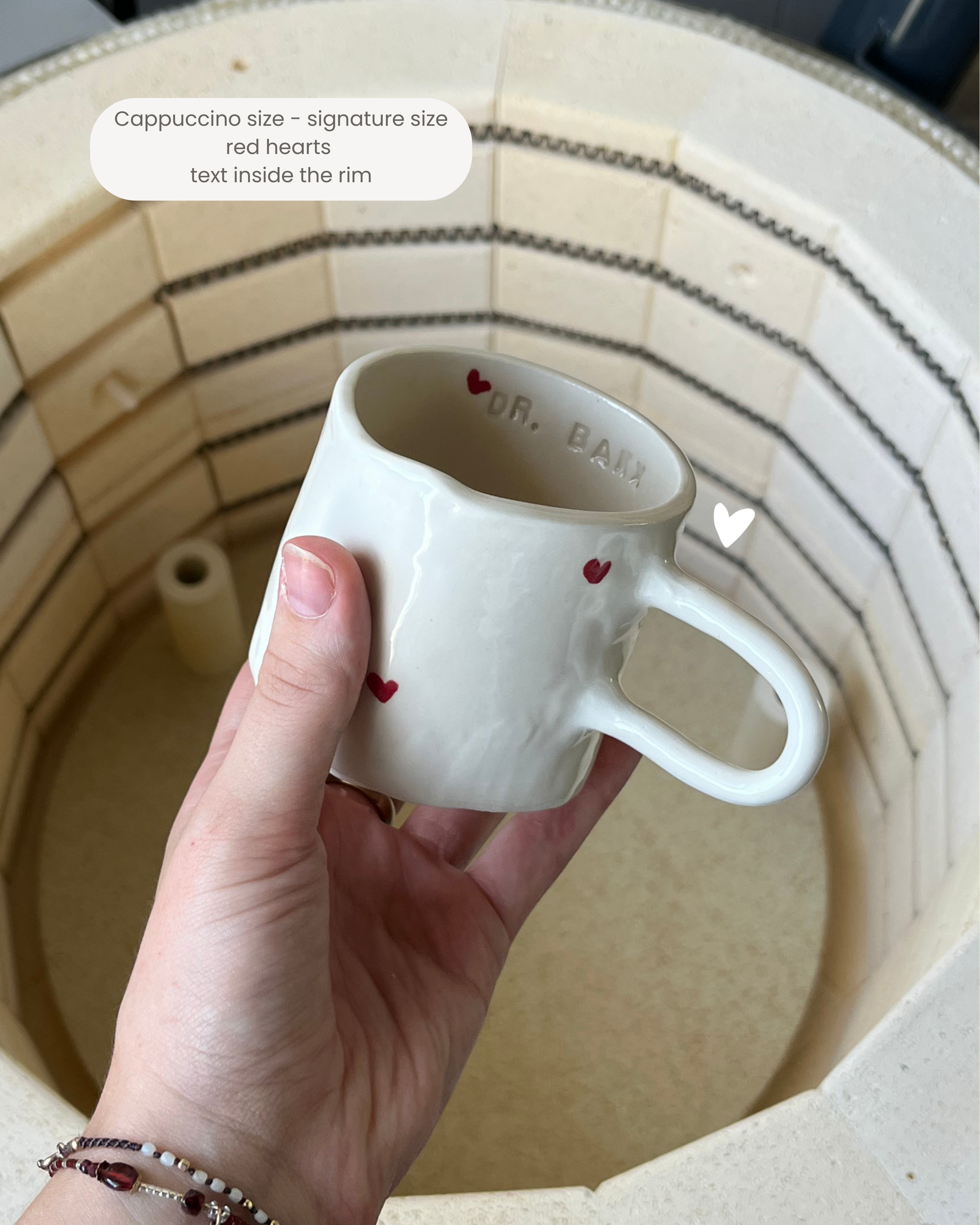 The custom heart mug