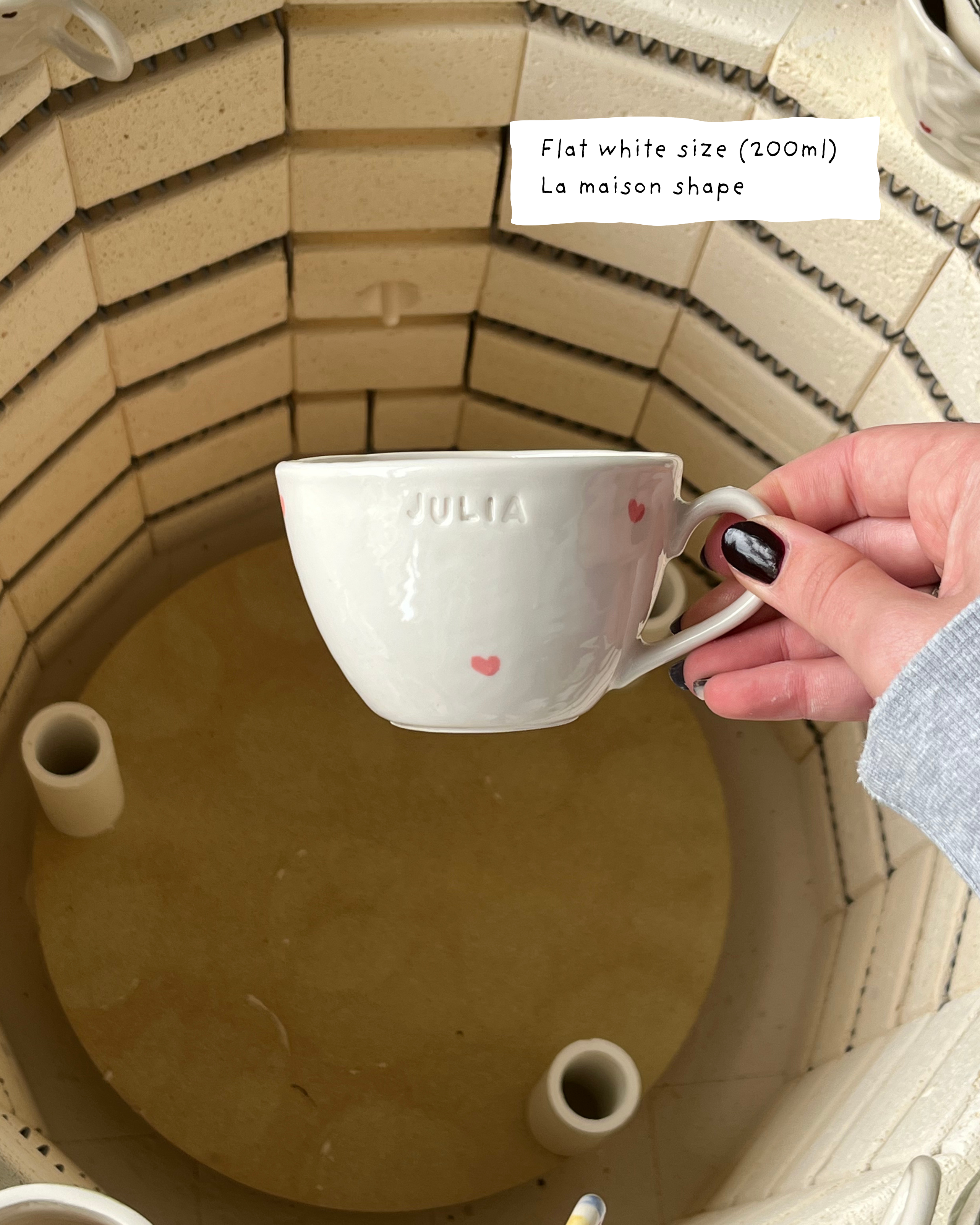 The custom heart mug