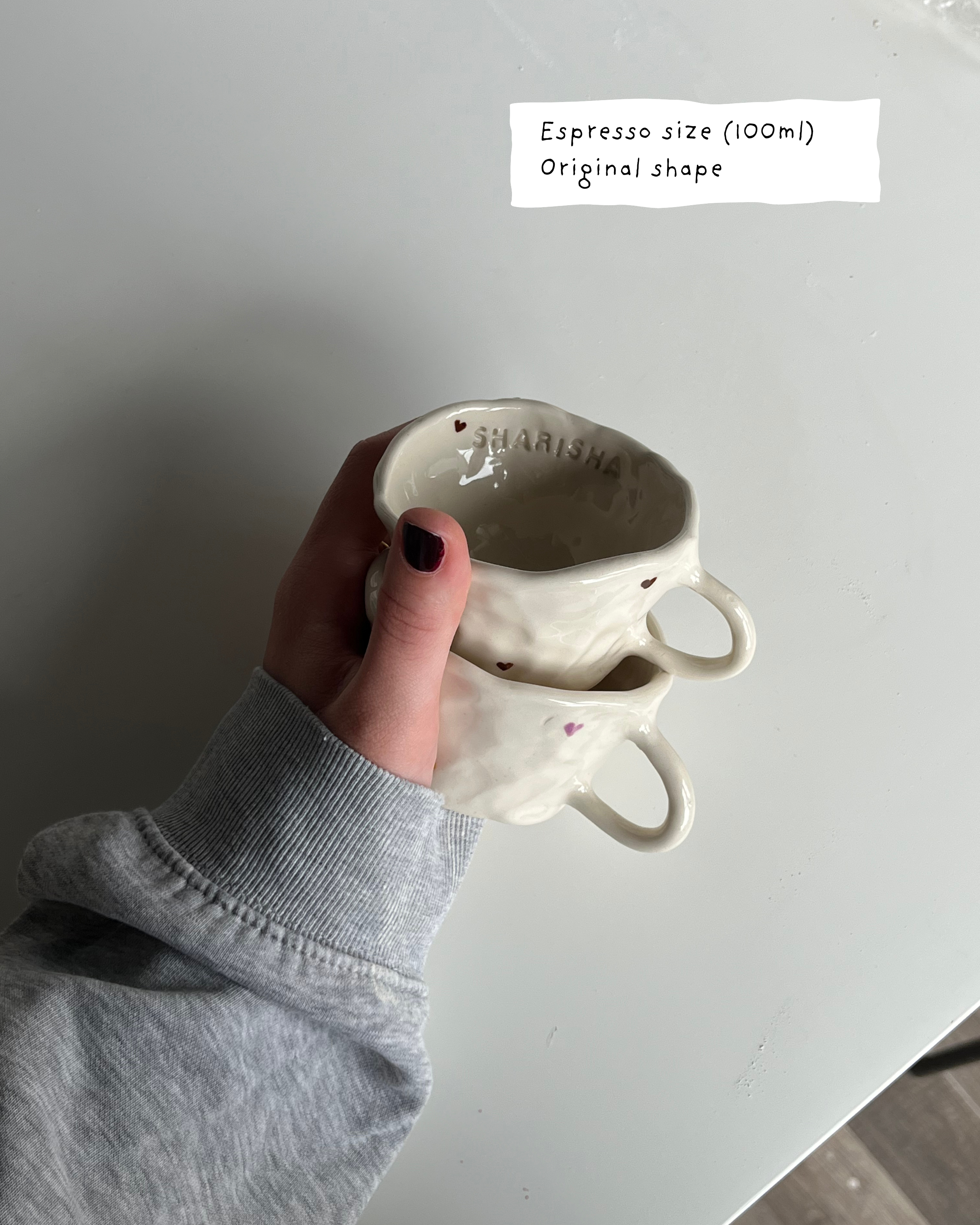 The custom heart mug