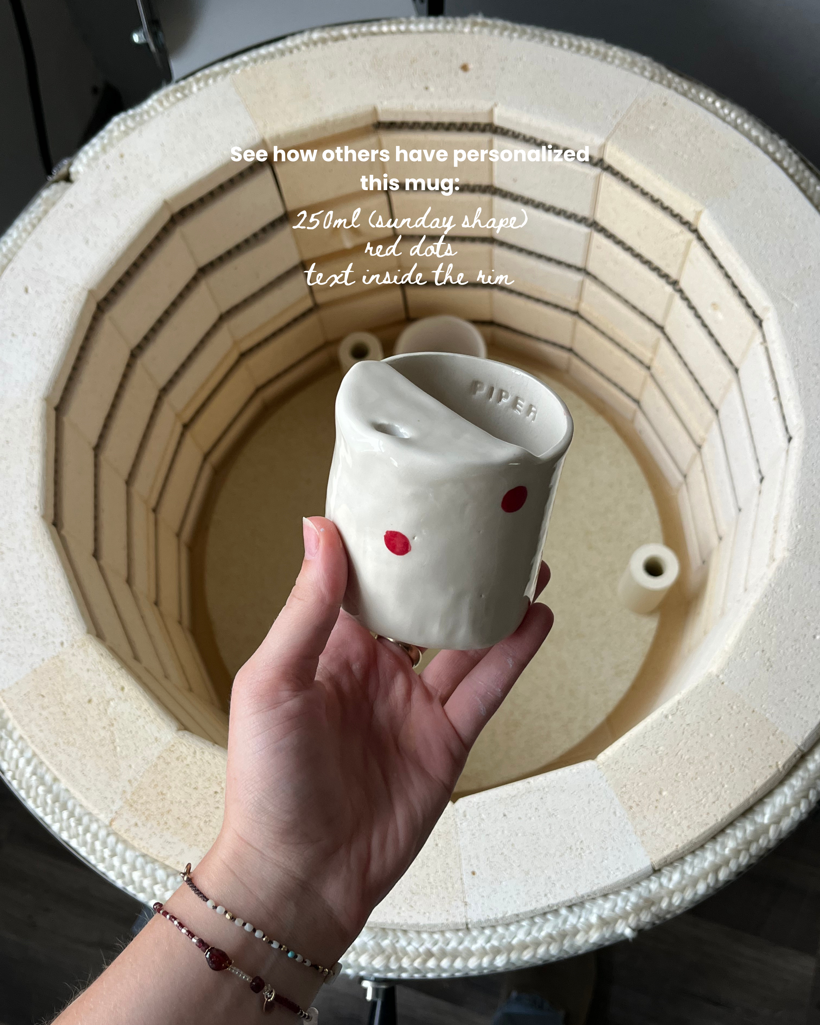 The dotty custom travel mug