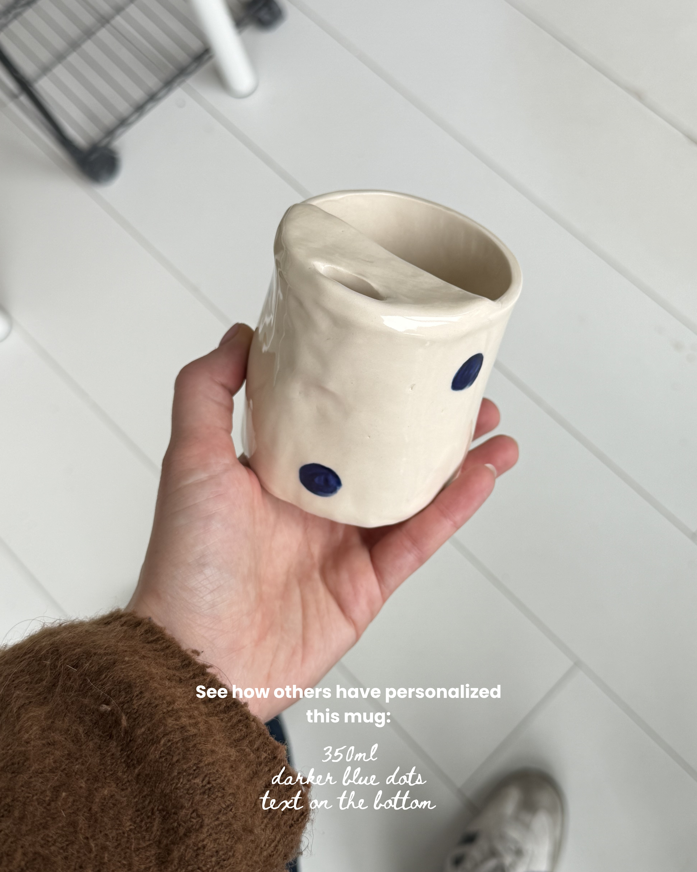The dotty custom travel mug