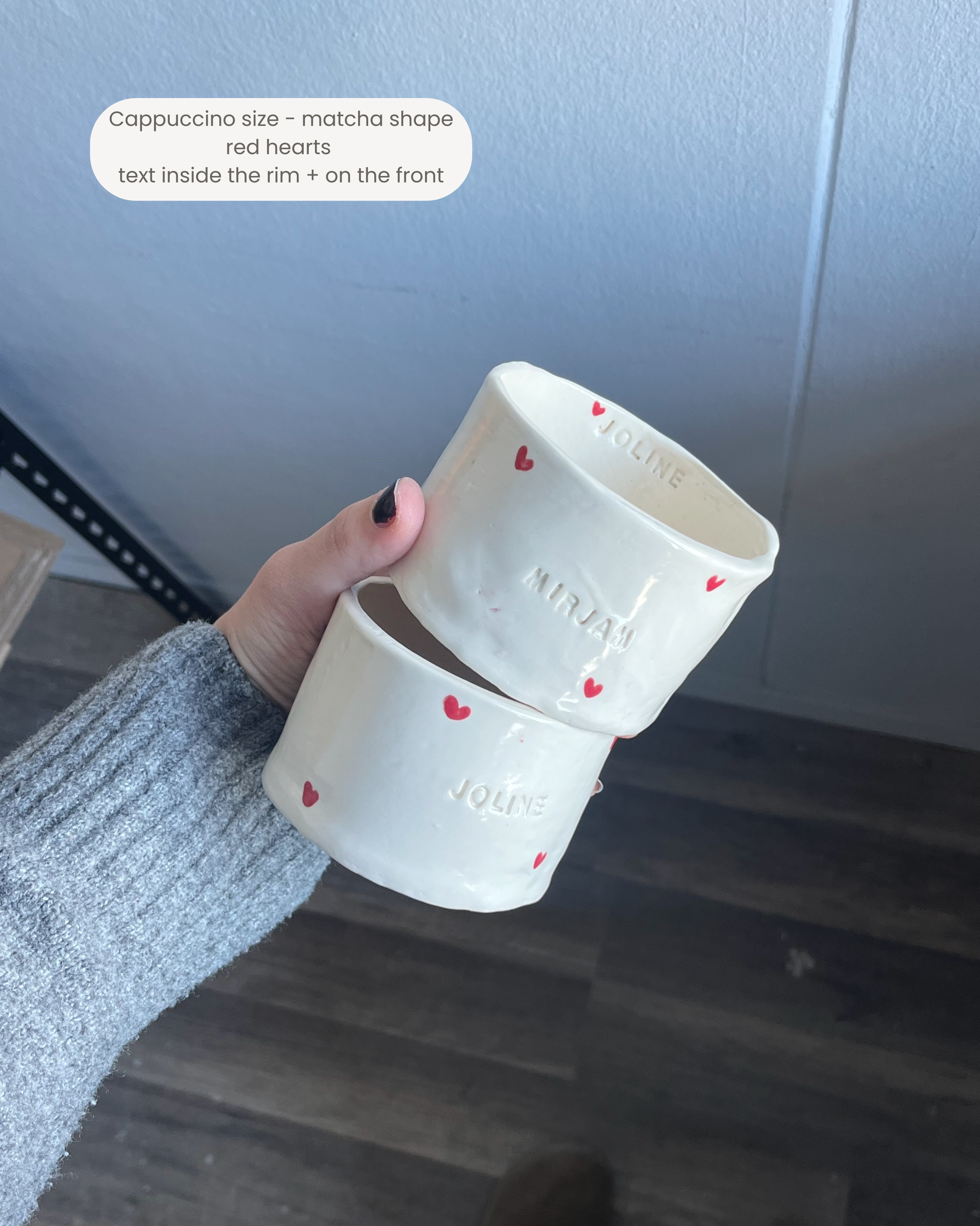 The custom heart mug