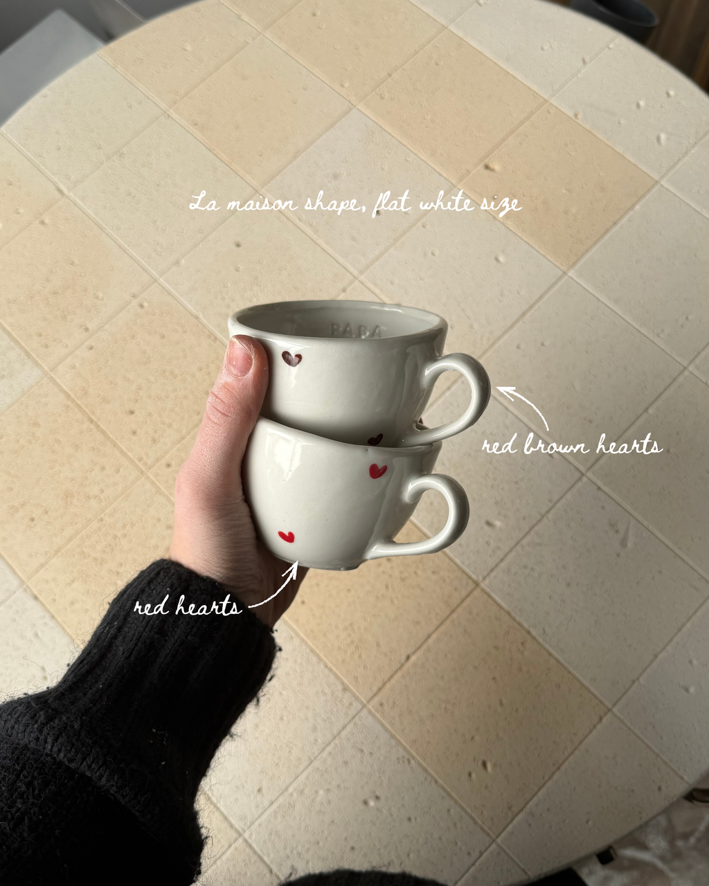 The custom heart mug