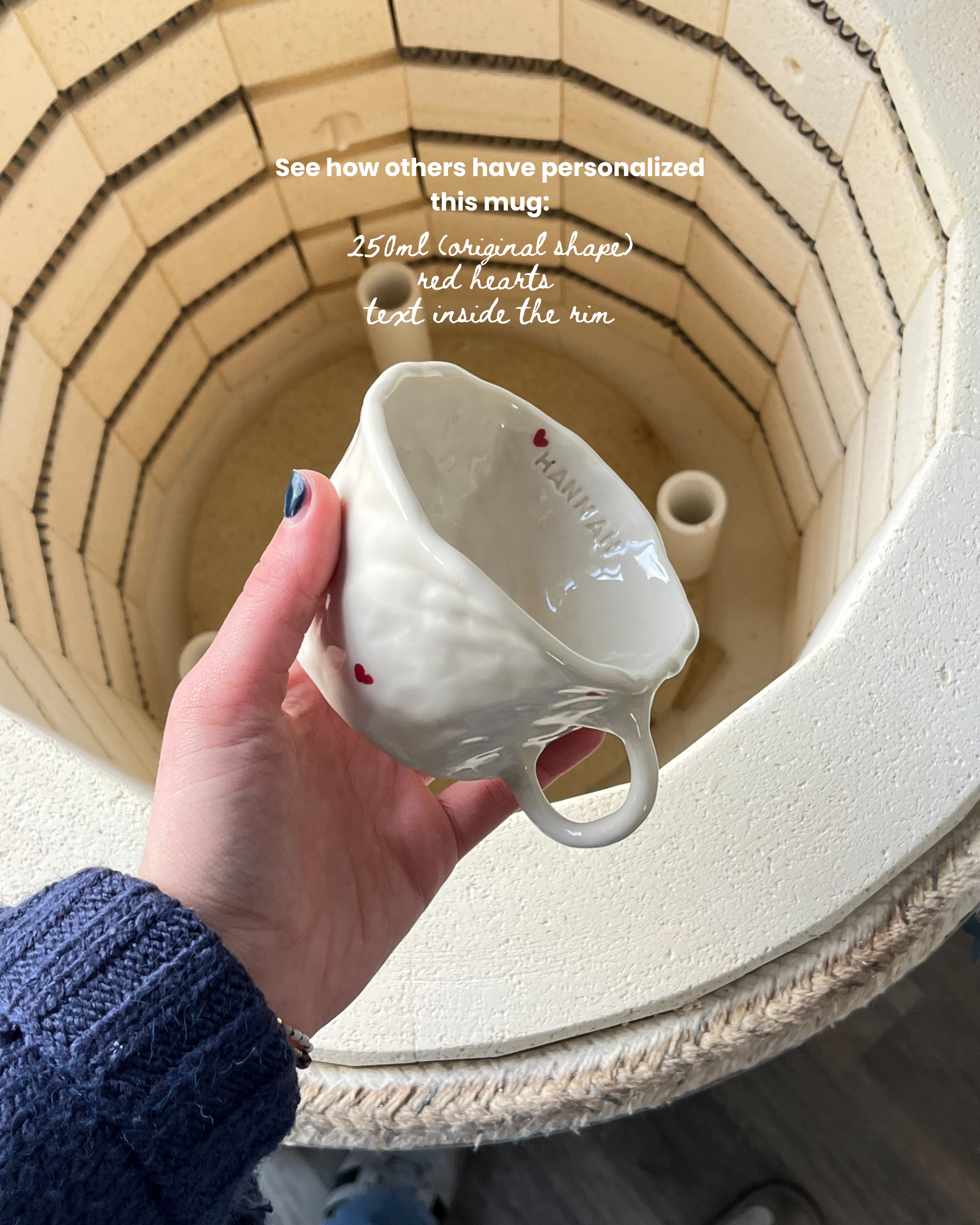 The custom heart mug