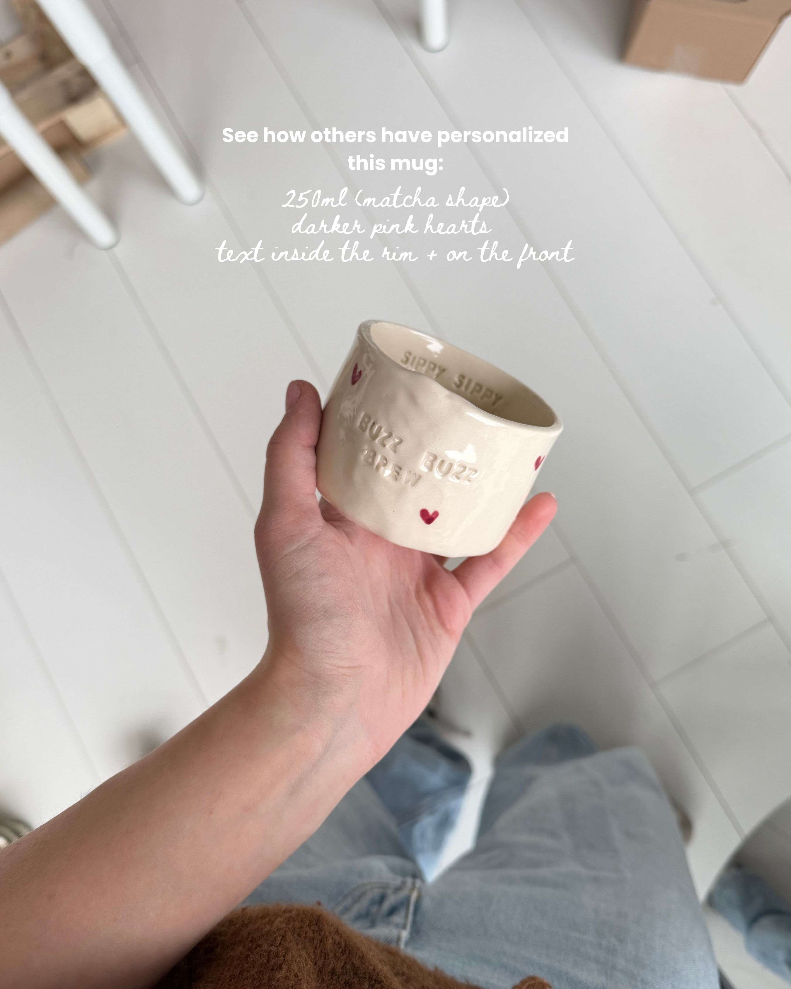 The custom heart mug