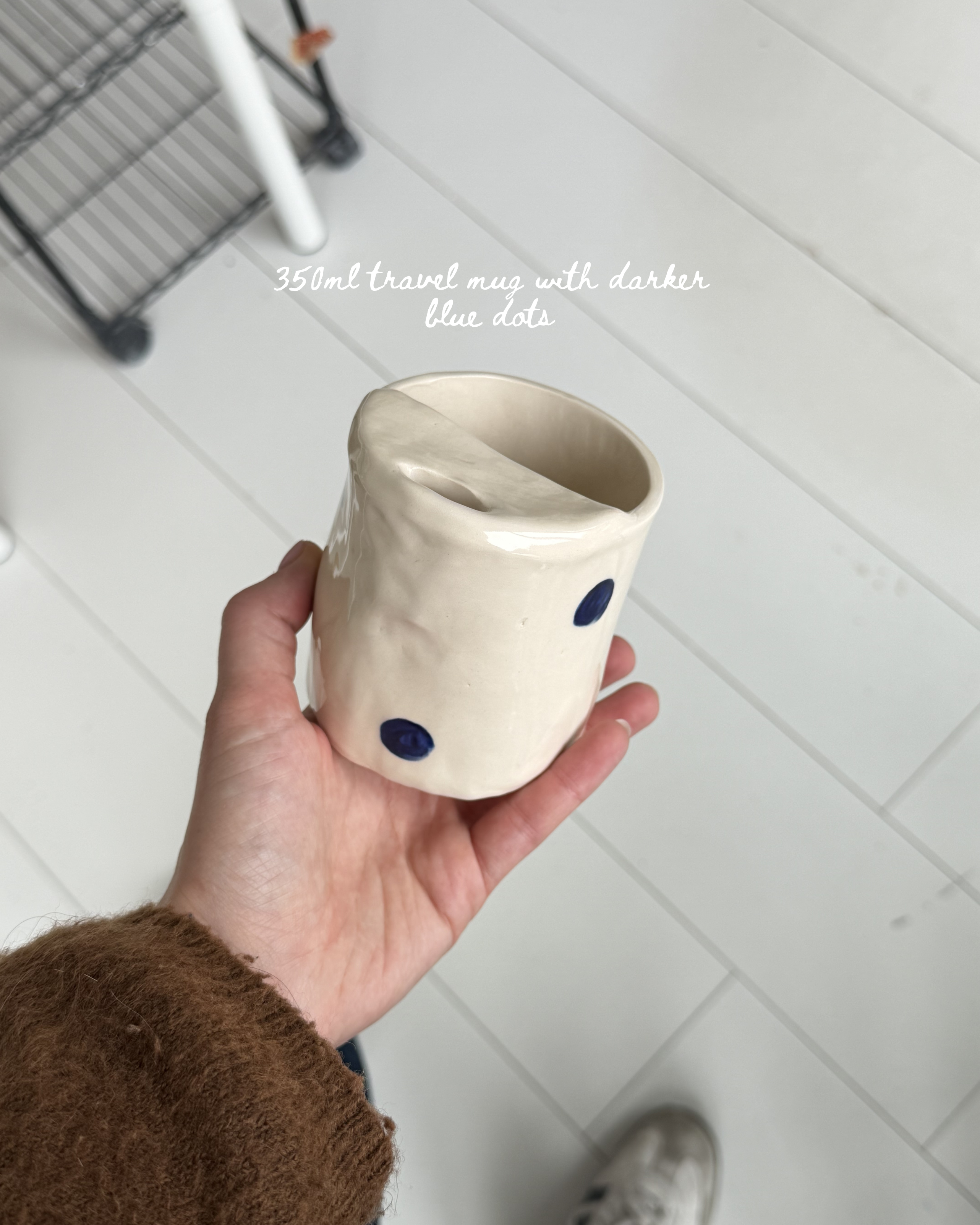 The dotty custom travel mug