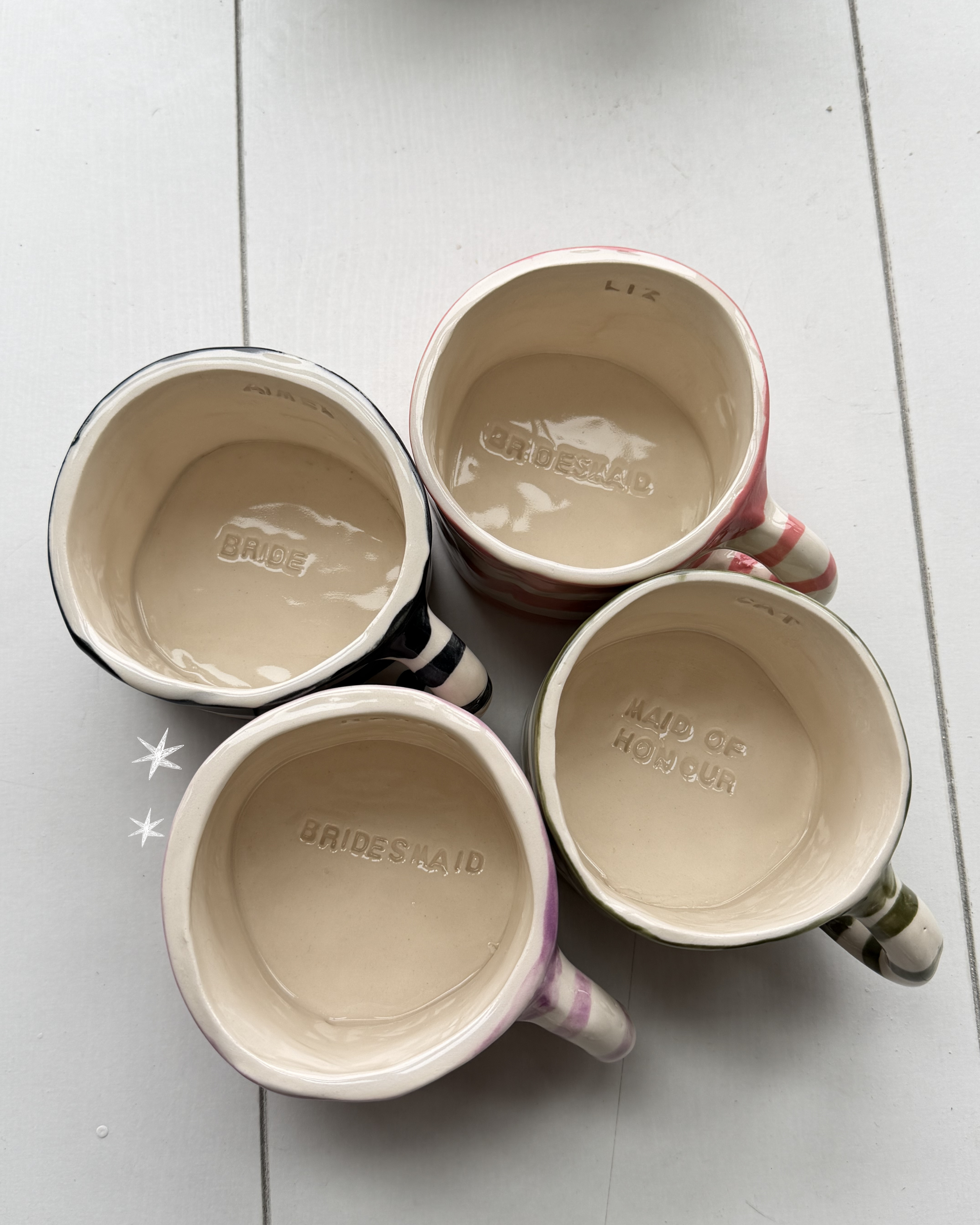 Sunday morning for the bridesmaids