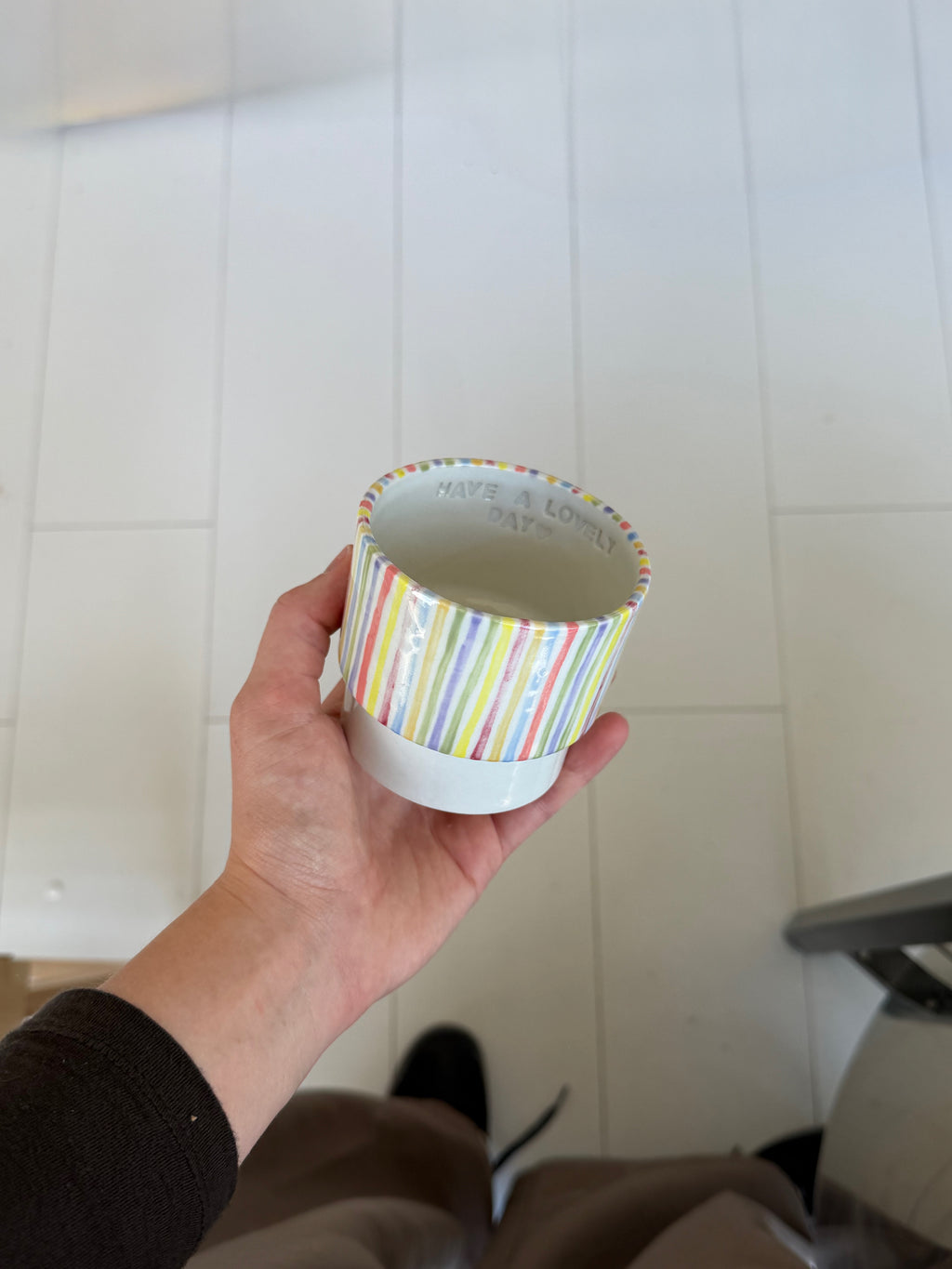 The Custom Rainbow Stackable Mug