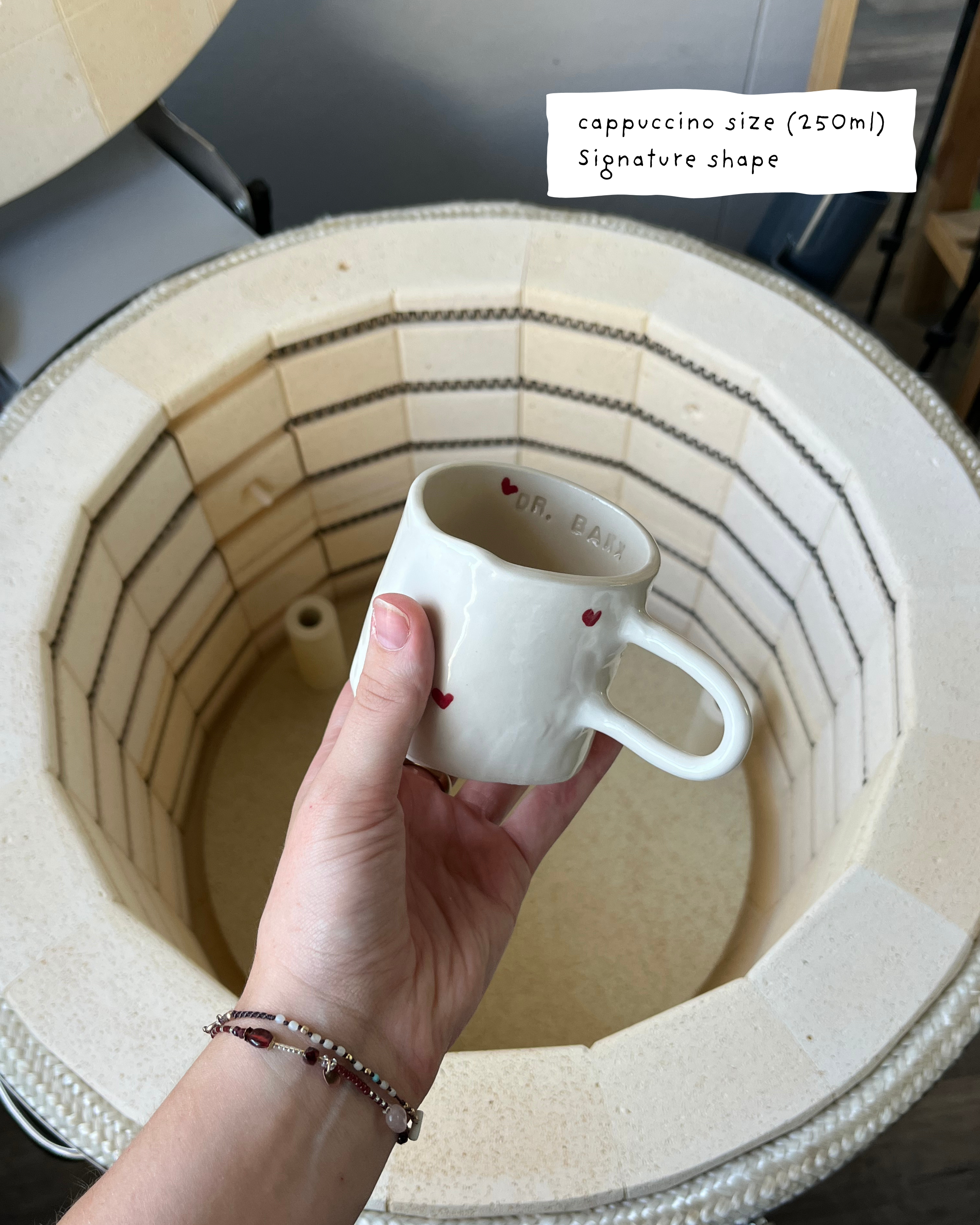 The custom heart mug
