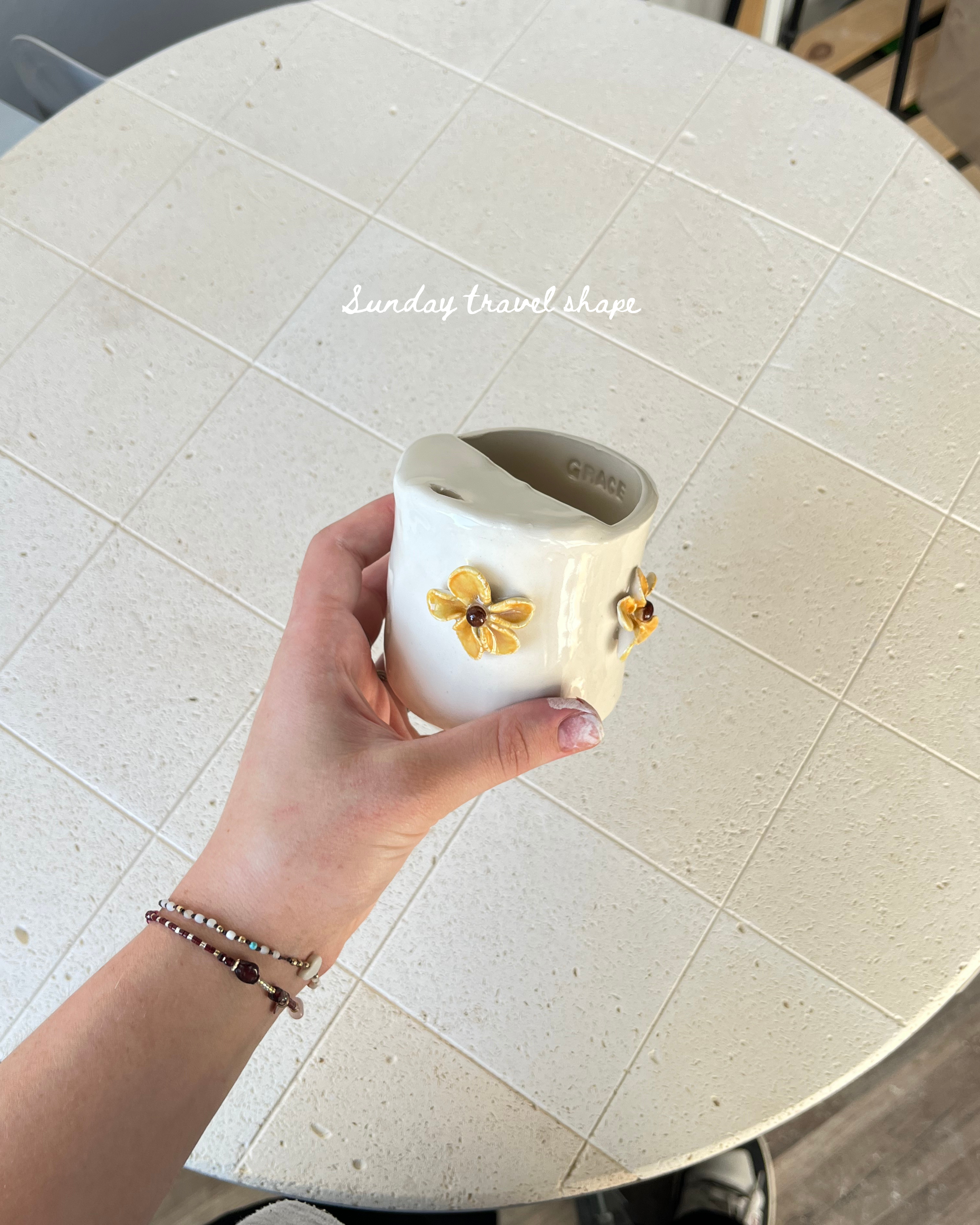 The blossom custom travel mug