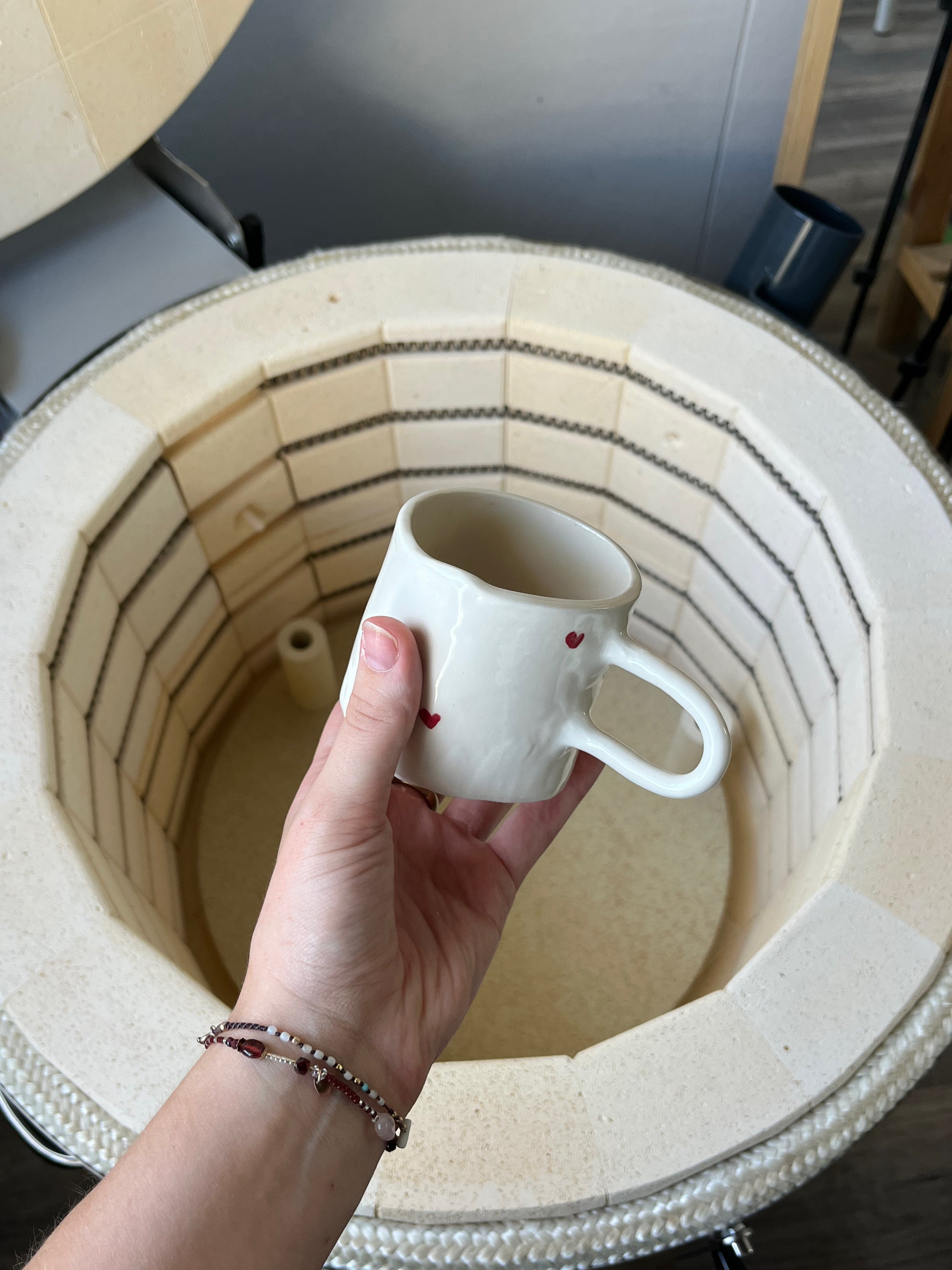 The custom heart mug
