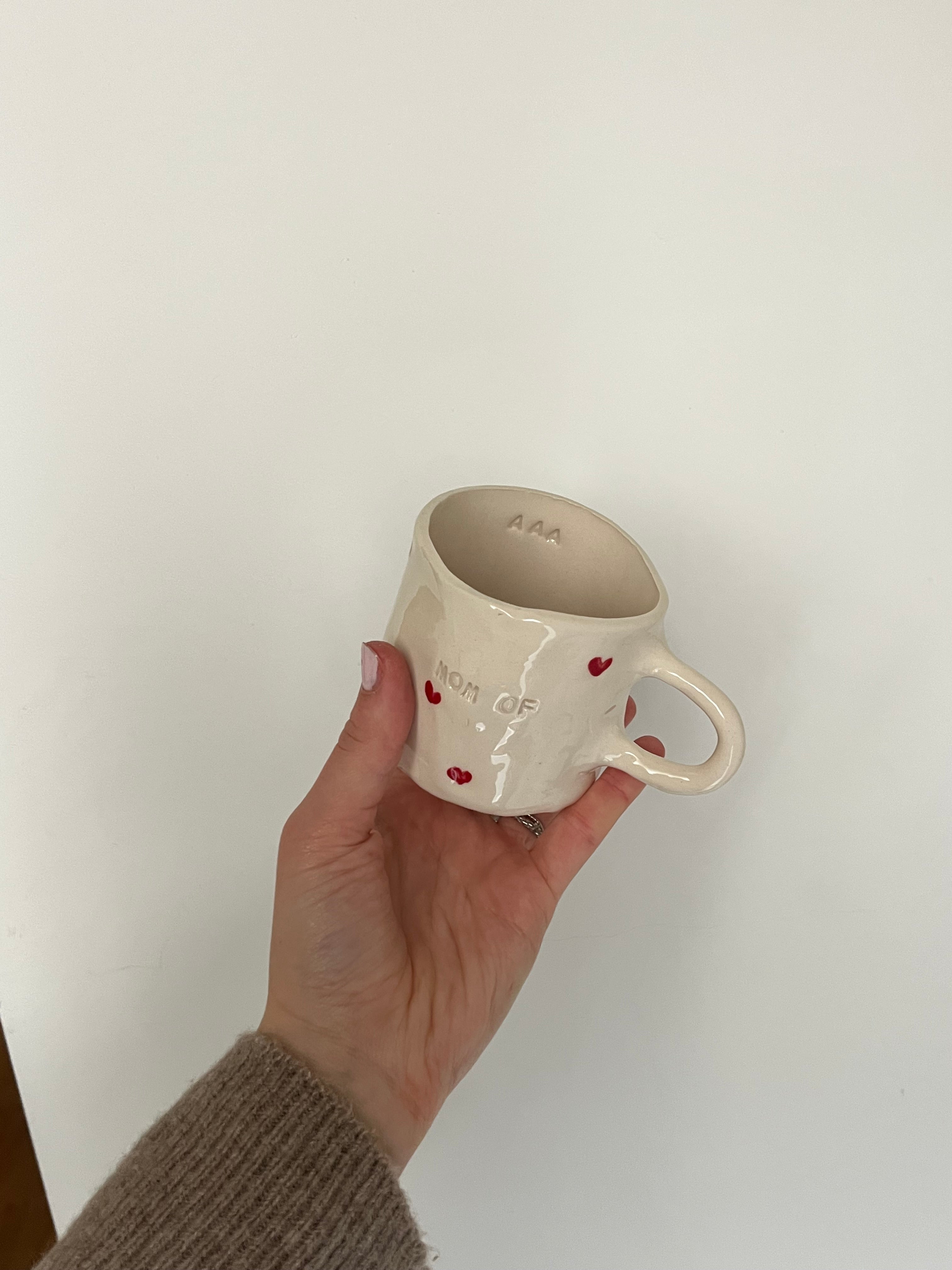 The custom heart mug
