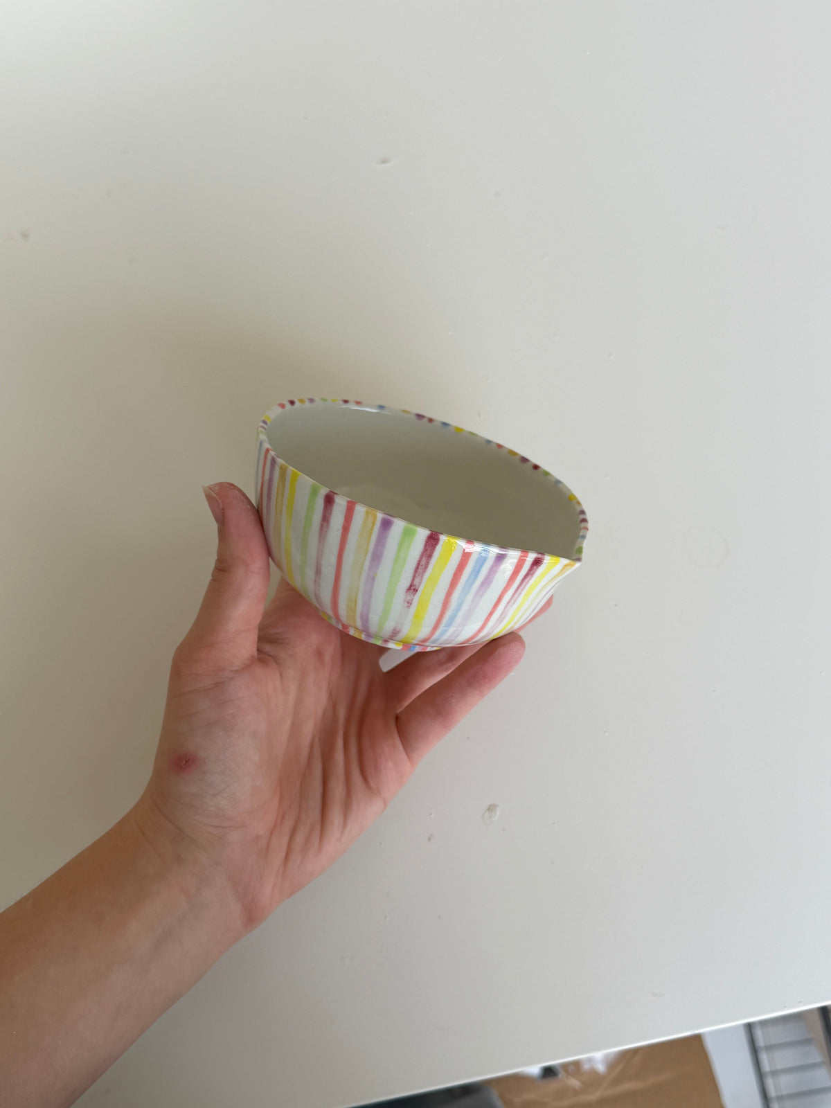 Rainbow matcha bowl