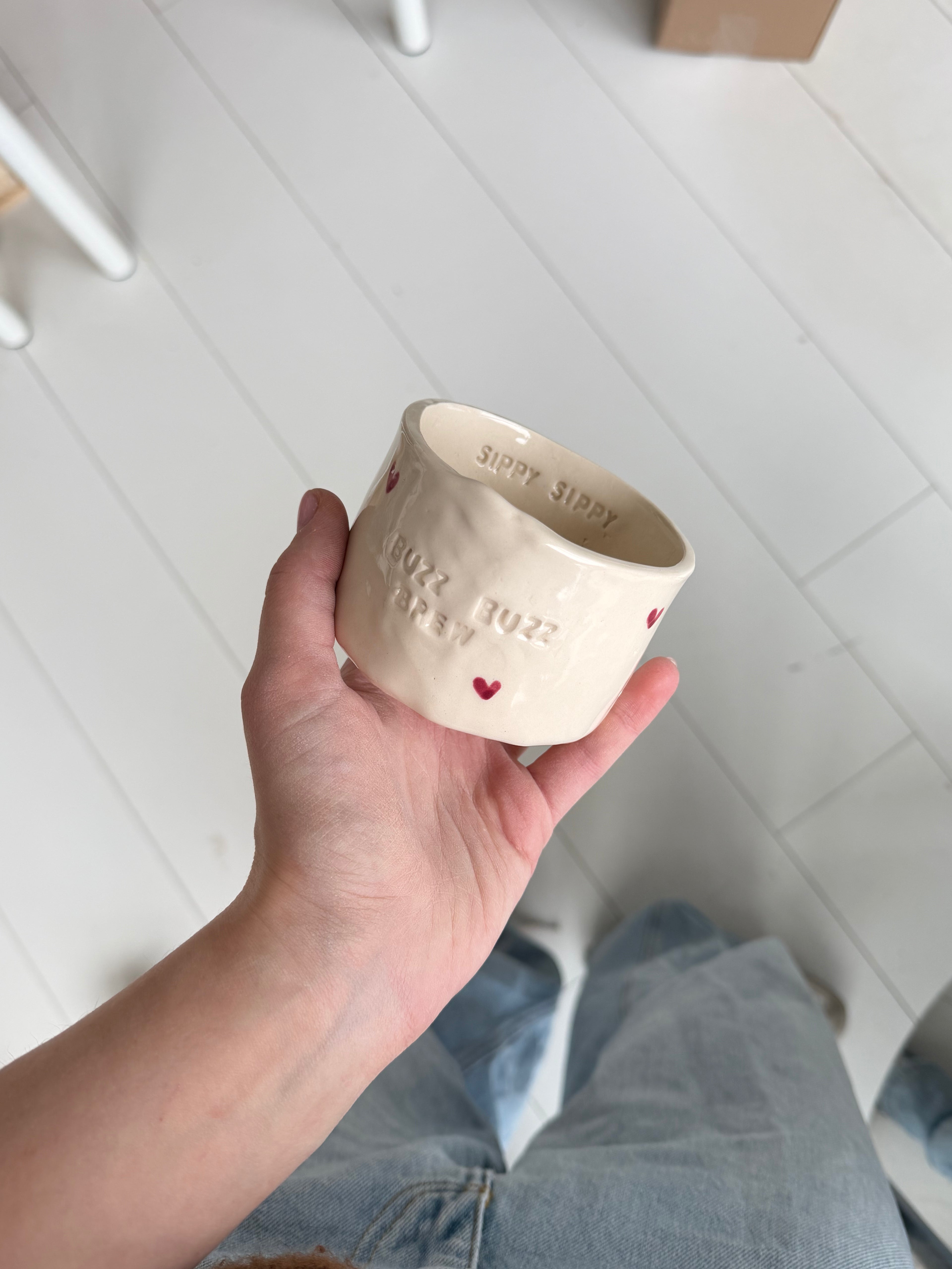 The custom heart mug