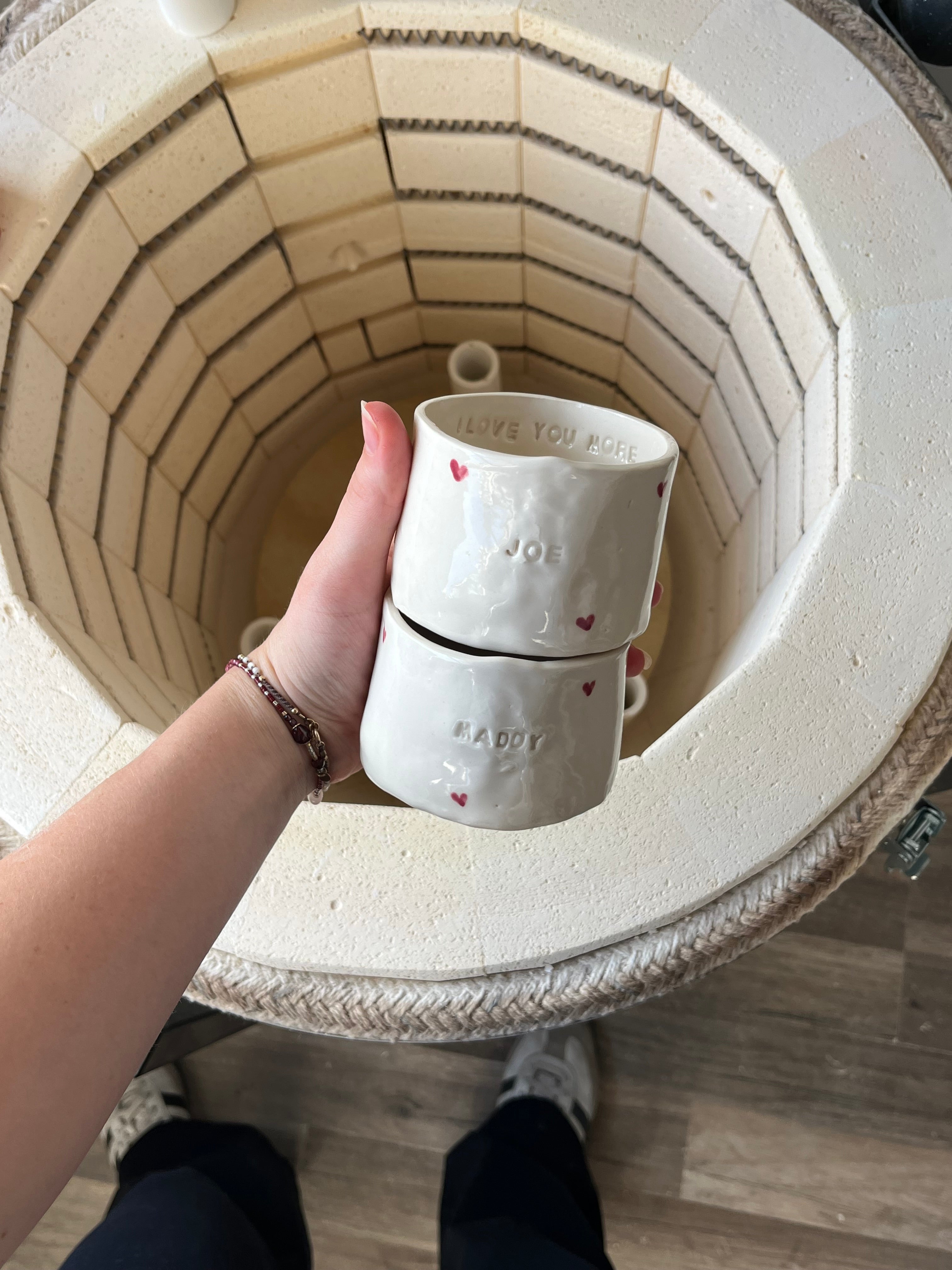 The custom heart mug