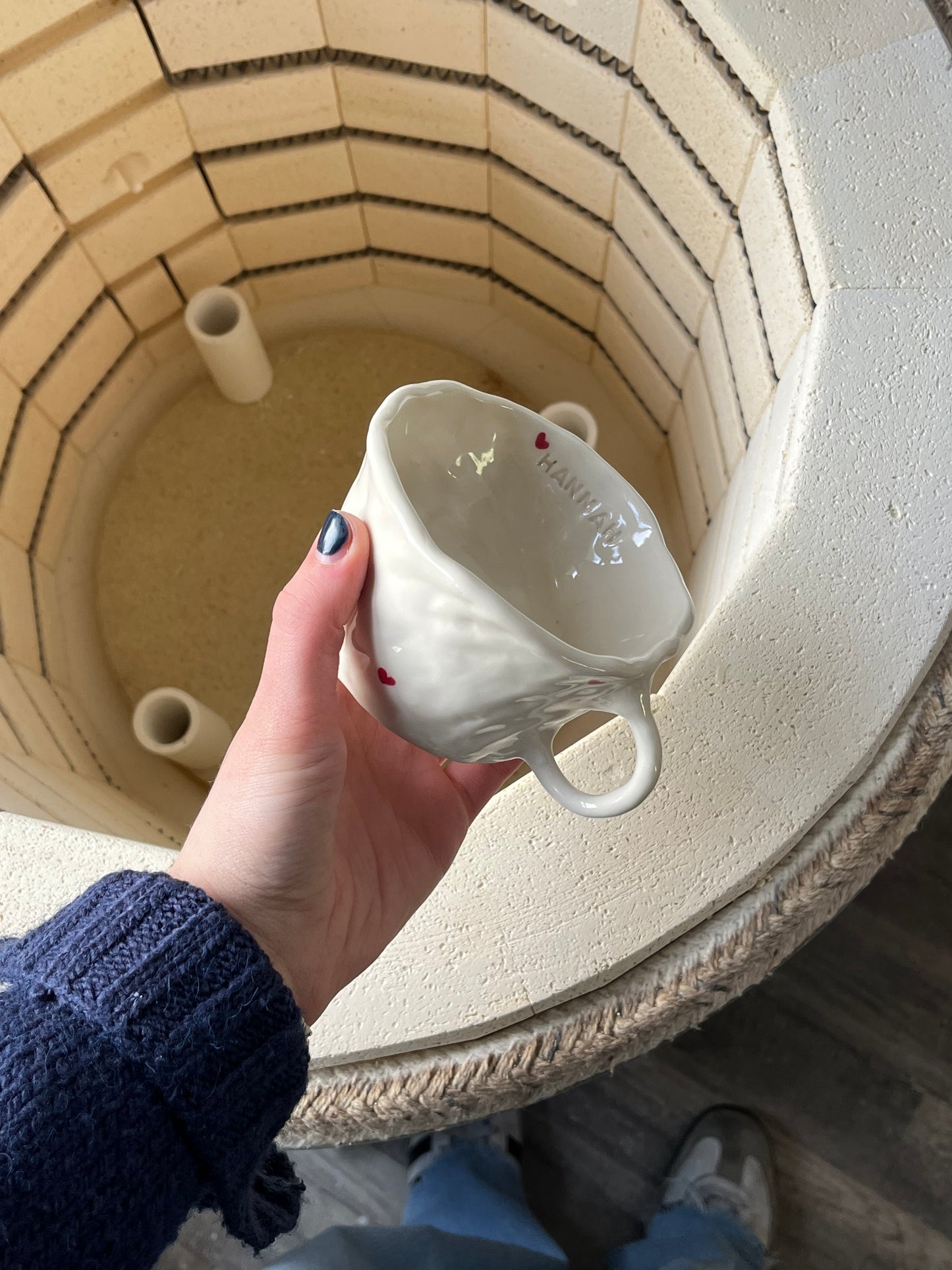 The custom heart mug