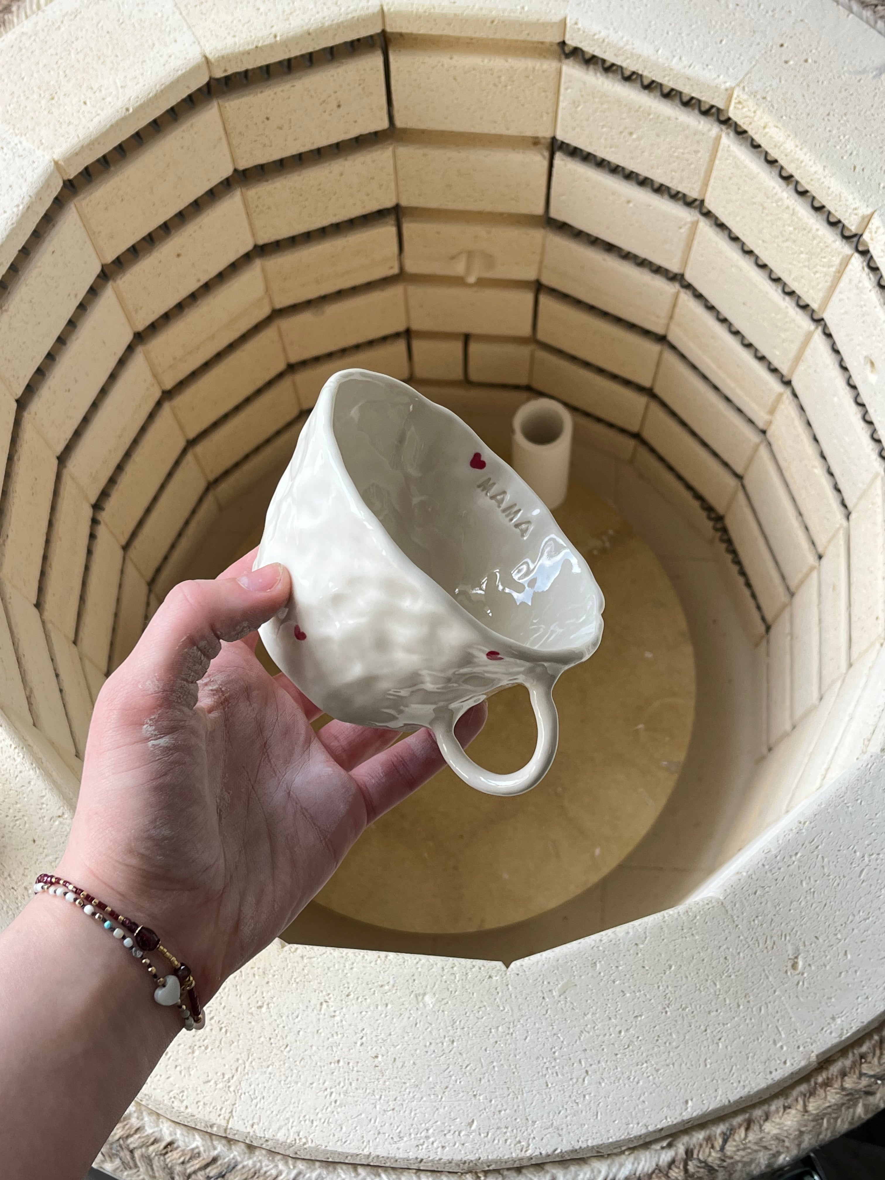 The custom heart mug