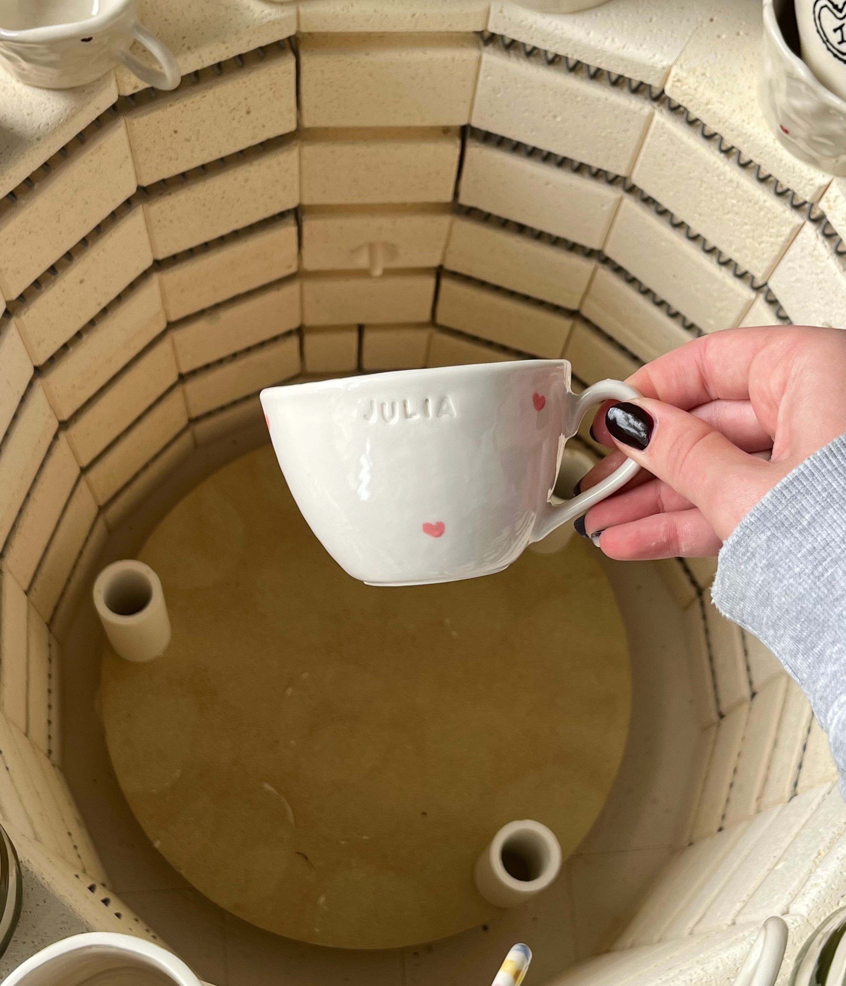 The custom heart mug