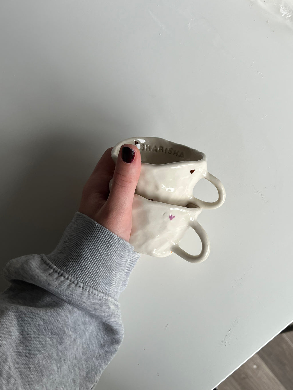 The custom heart mug