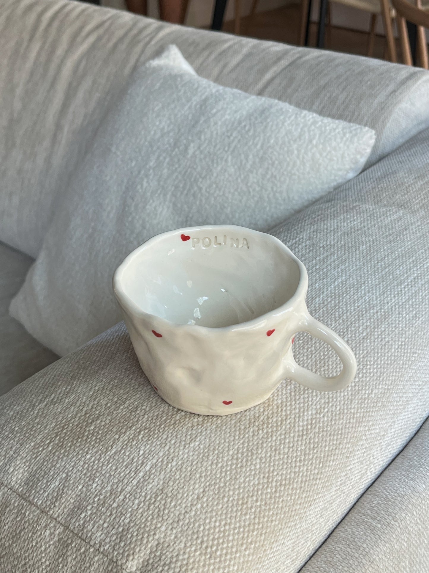 The custom heart mug