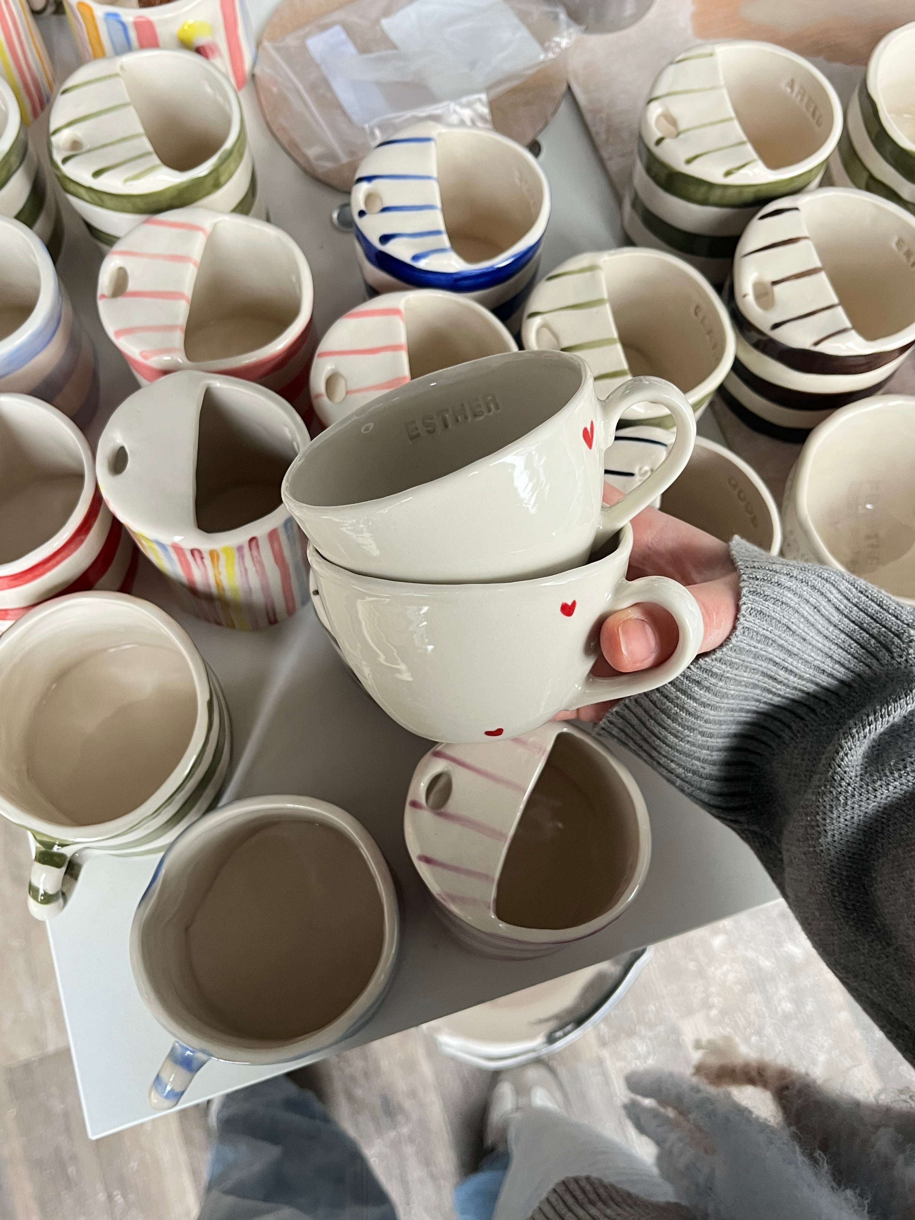 The custom heart mug