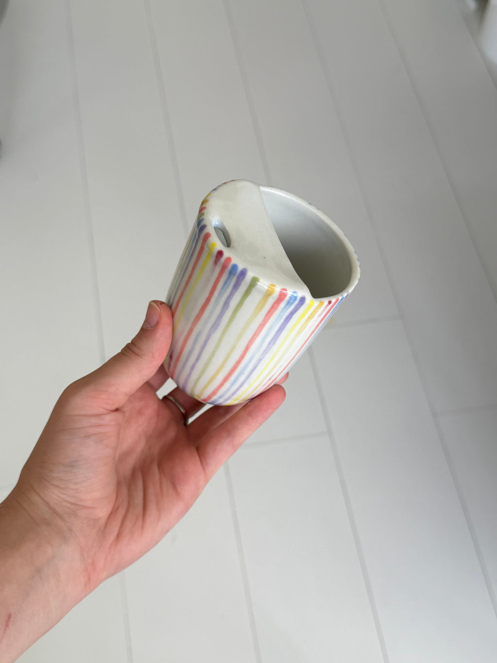 Rainbow travel mug - second sale