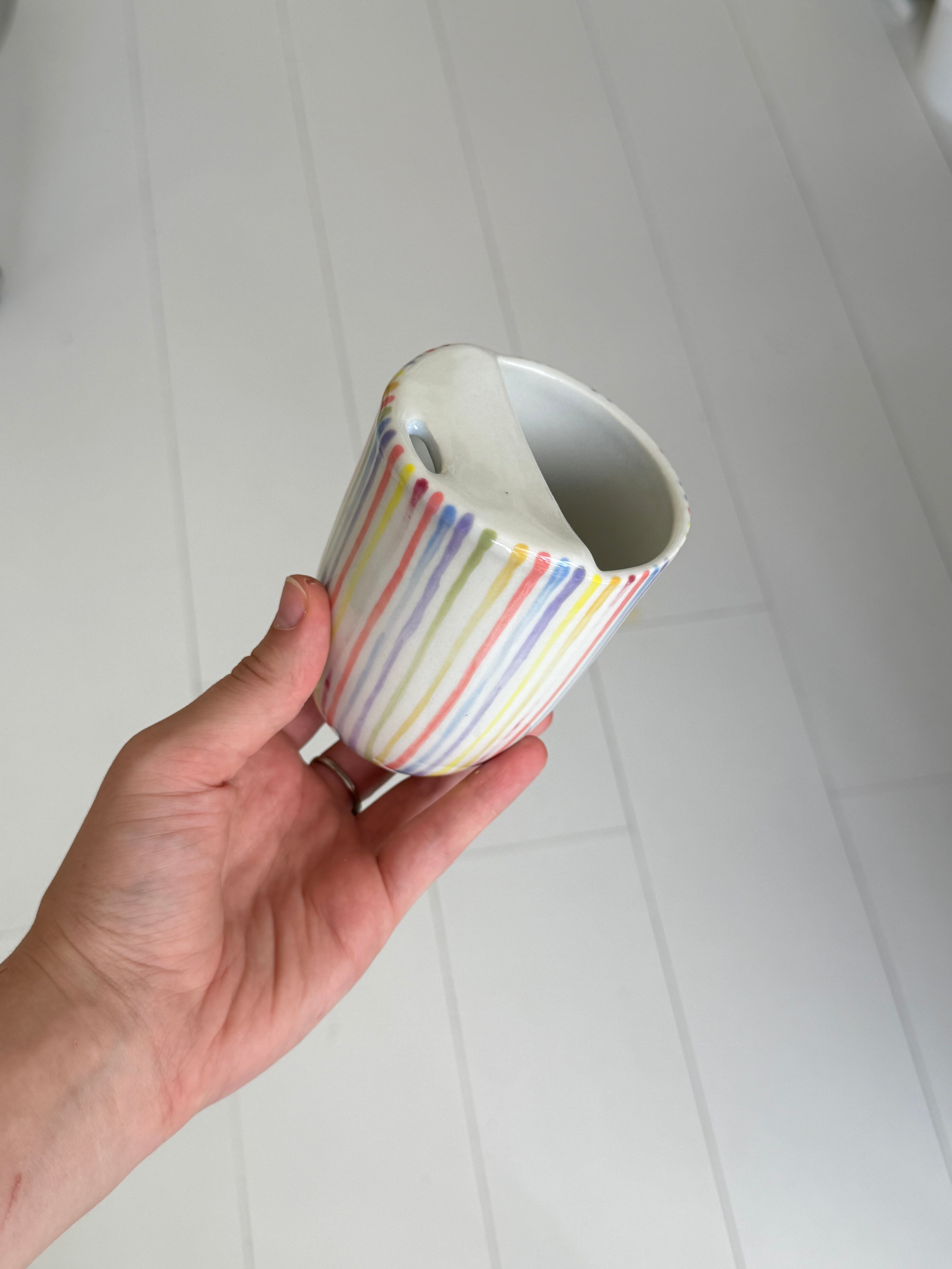 Rainbow travel mug - second sale