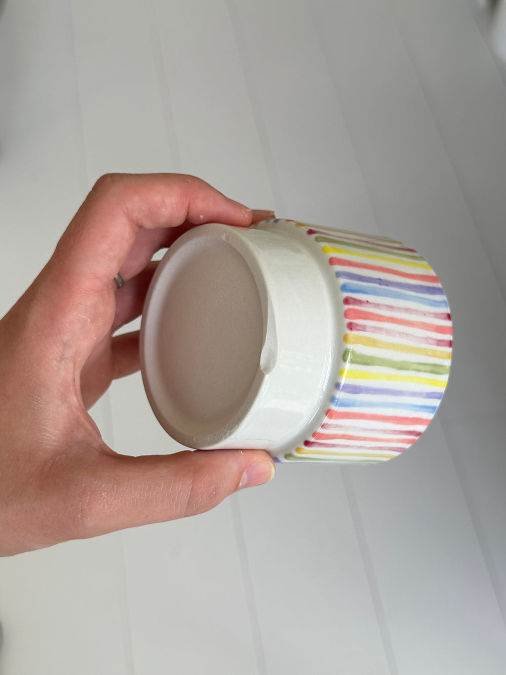 Rainbow stackabel mug - second sale
