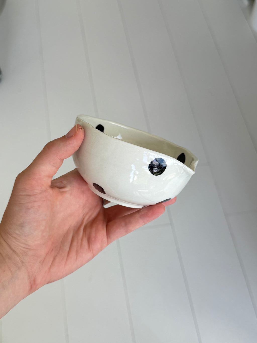 Dotty matcha bowl - second sale