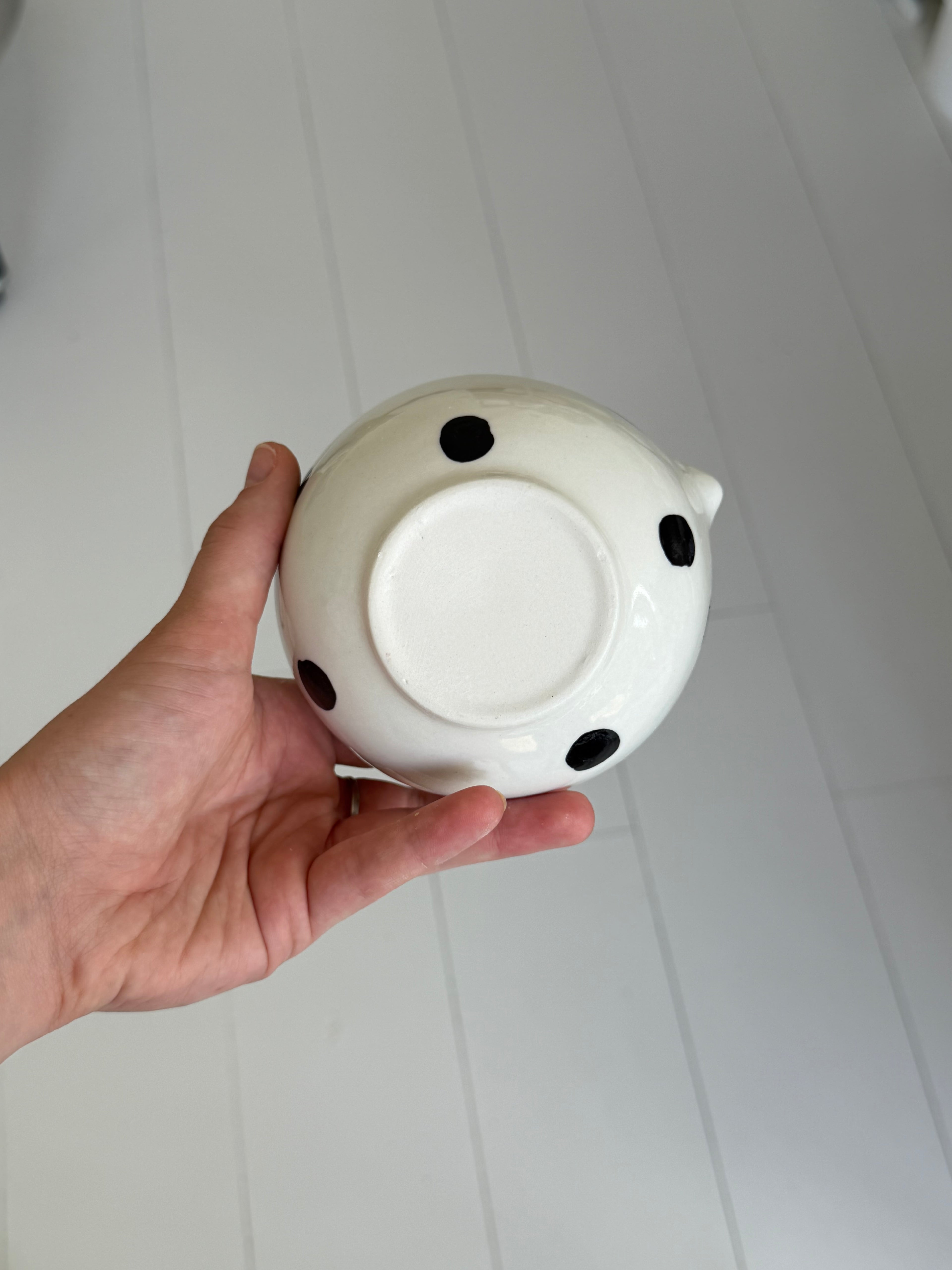 Dotty matcha bowl - second sale