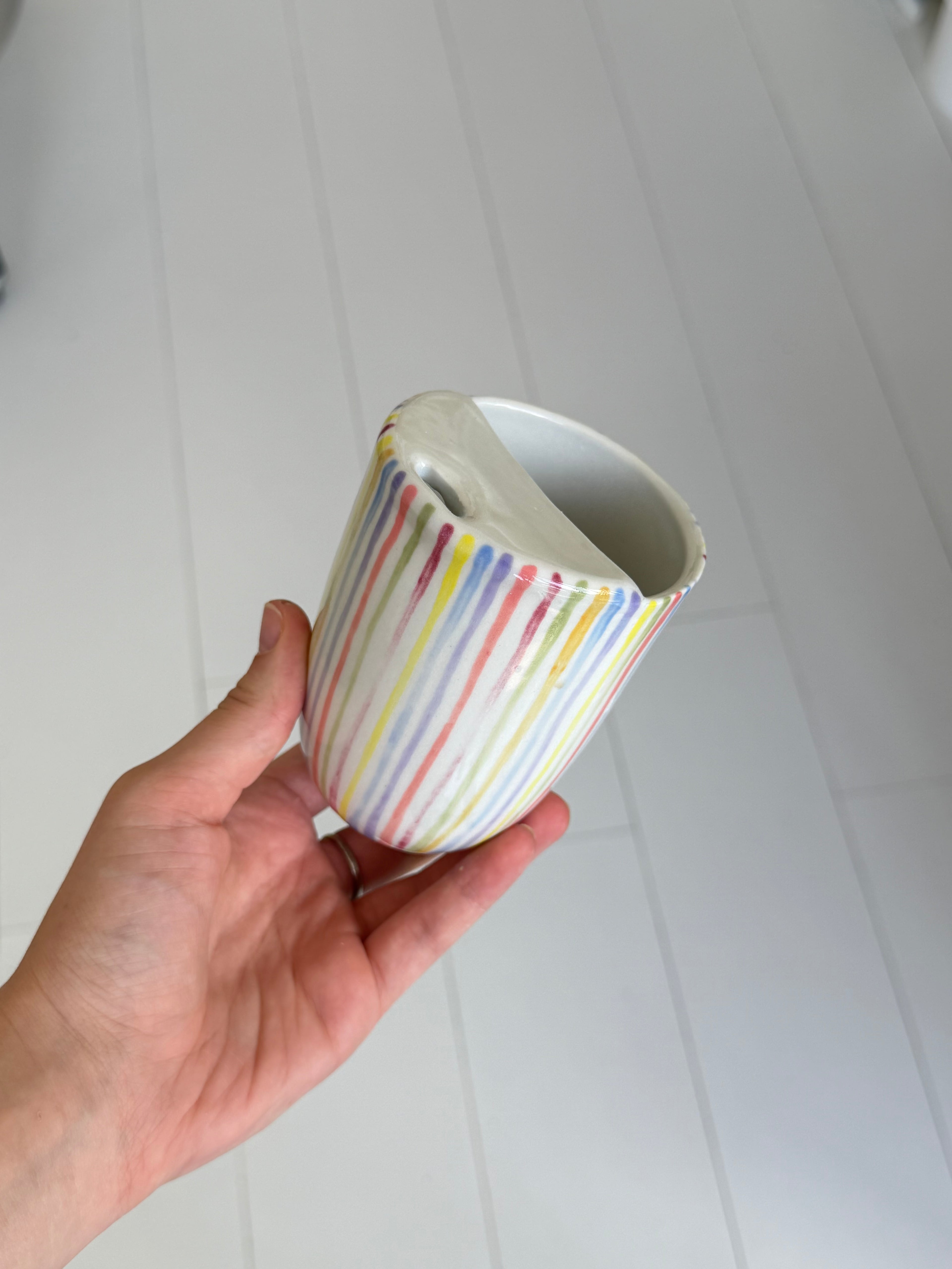 Rainbow travel mug - second sale