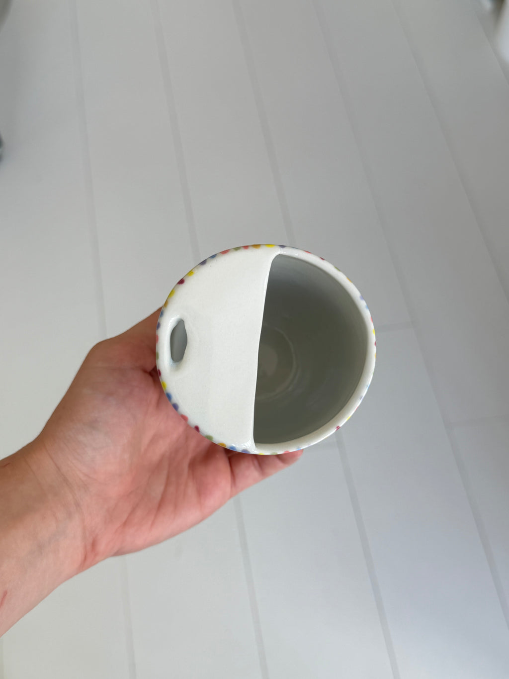 Rainbow travel mug - second sale