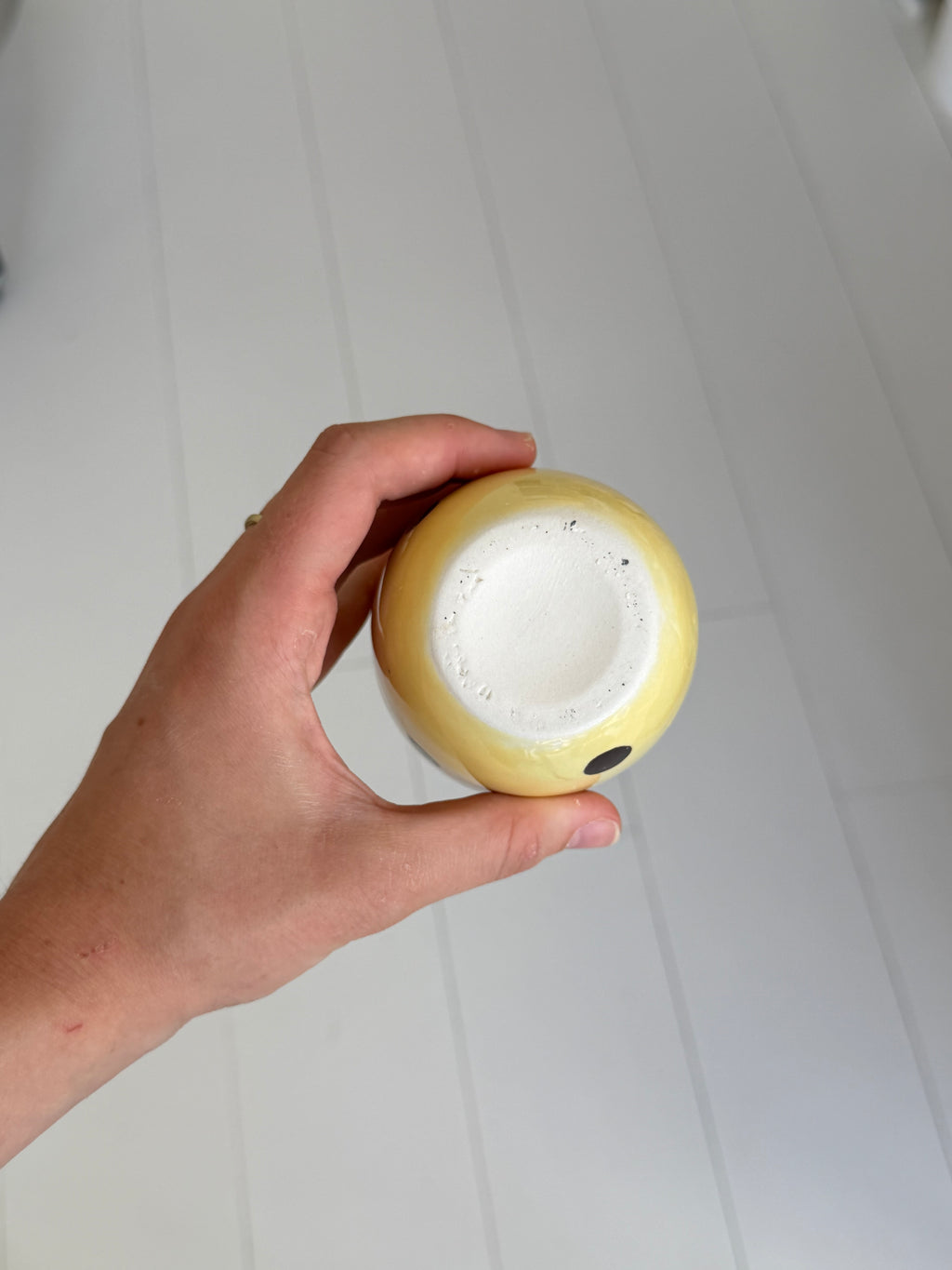 Dotty butteryellow travel mug - second sale