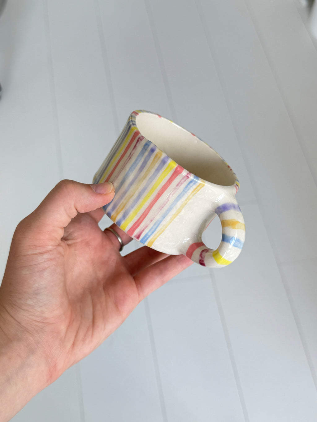 Rainbow sunday mug - second sale