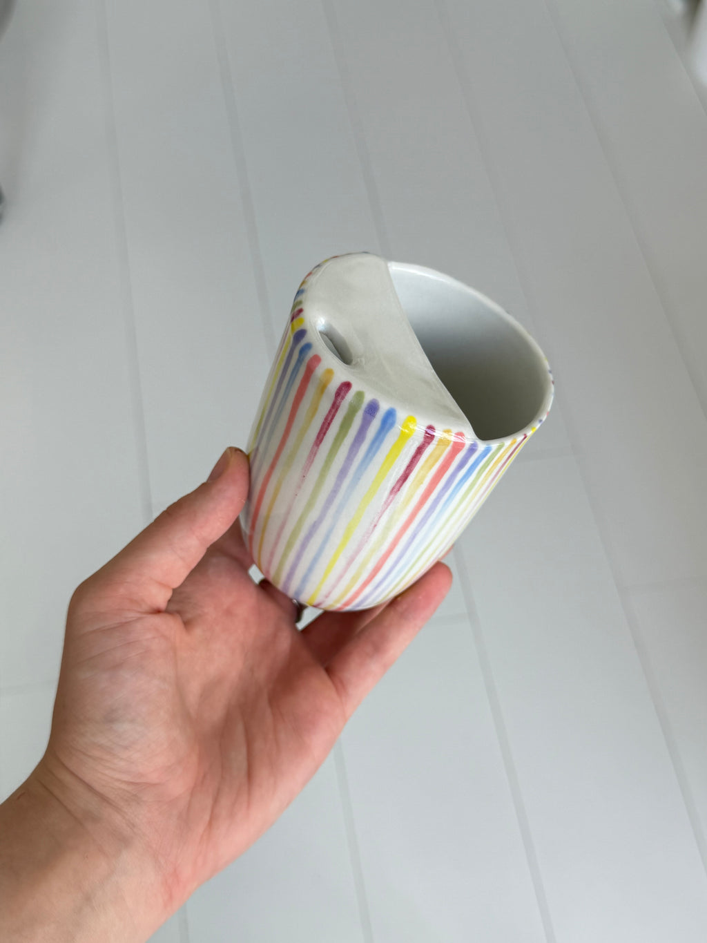 Rainbow travel mug - second sale