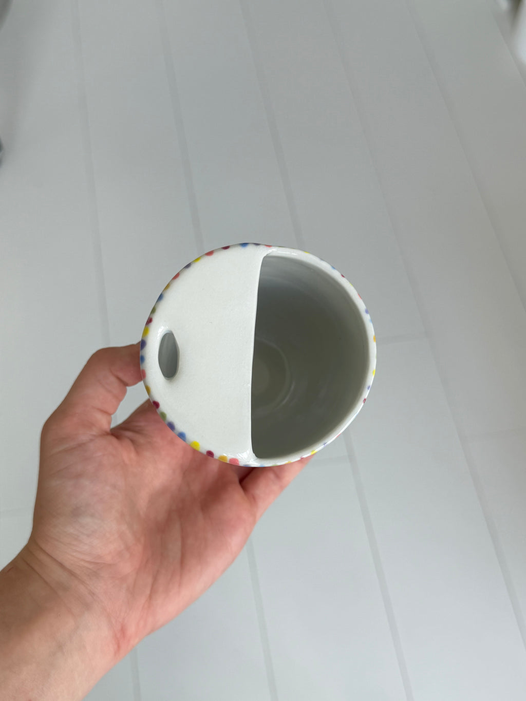 Rainbow travel mug - second sale