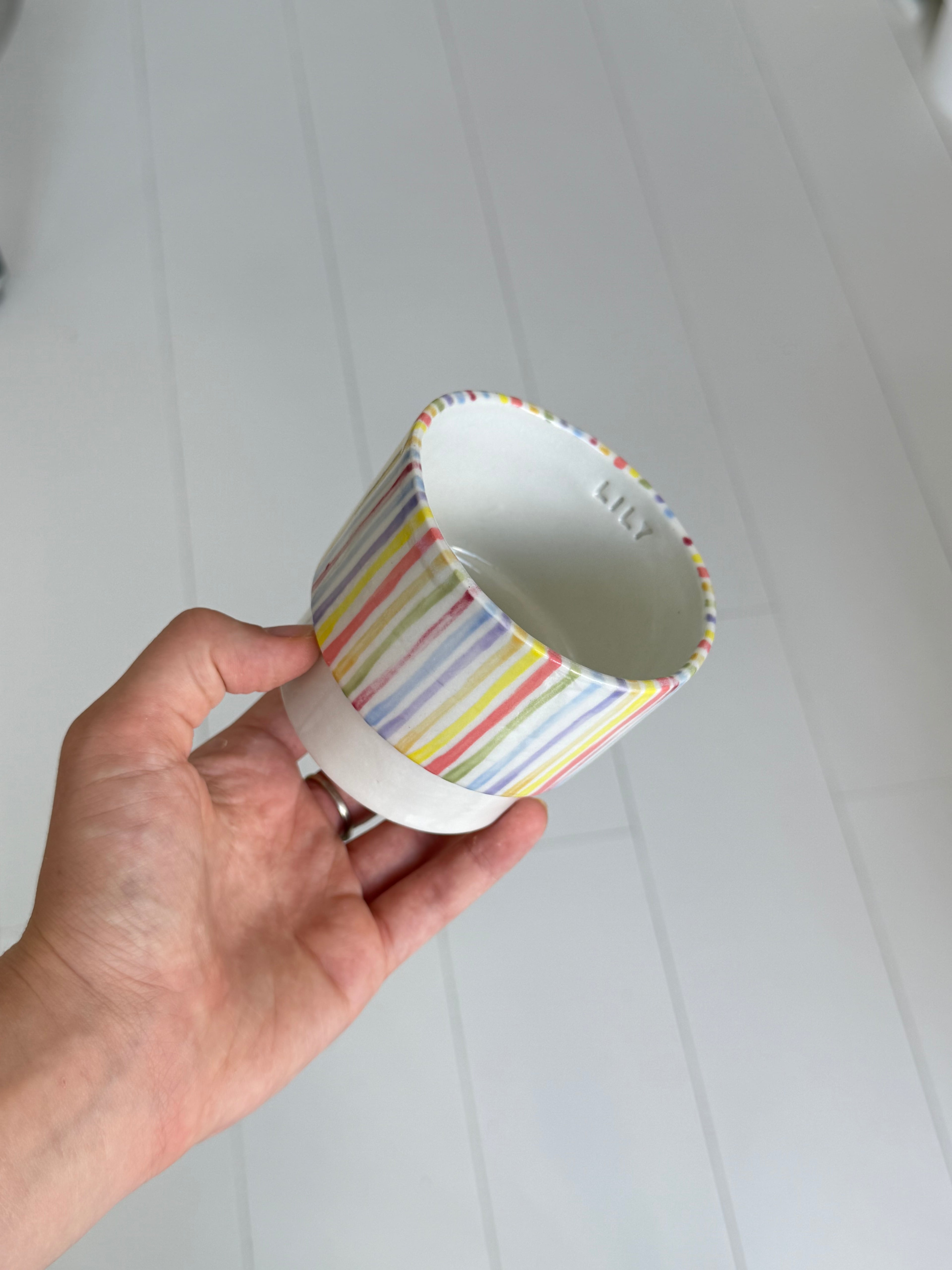 Rainbow stackable mug - second sale