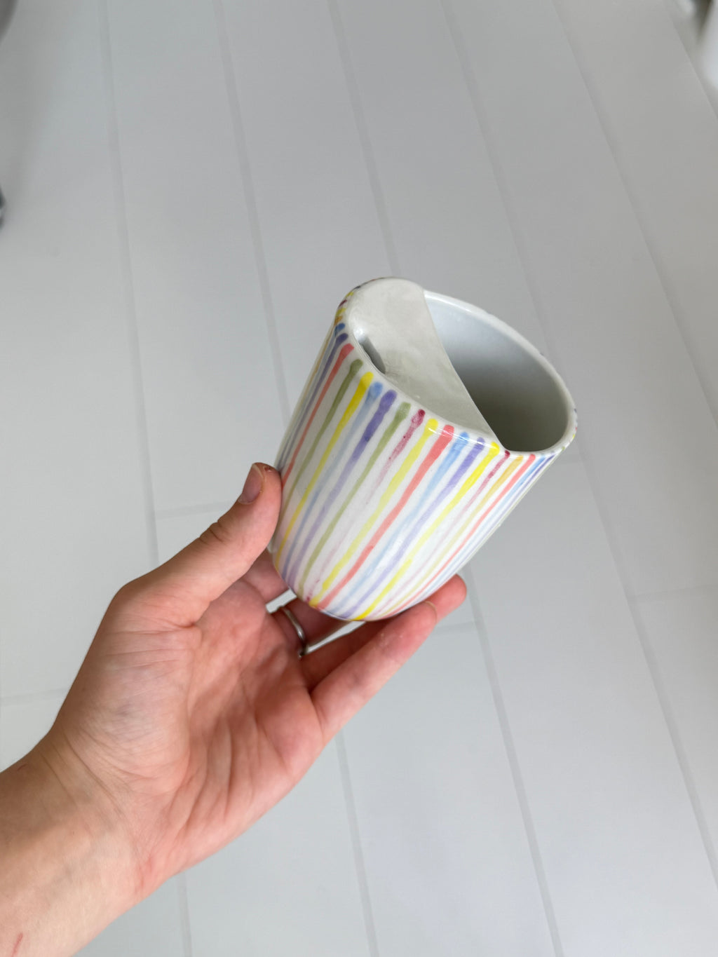 Rainbow travel mug - second sale