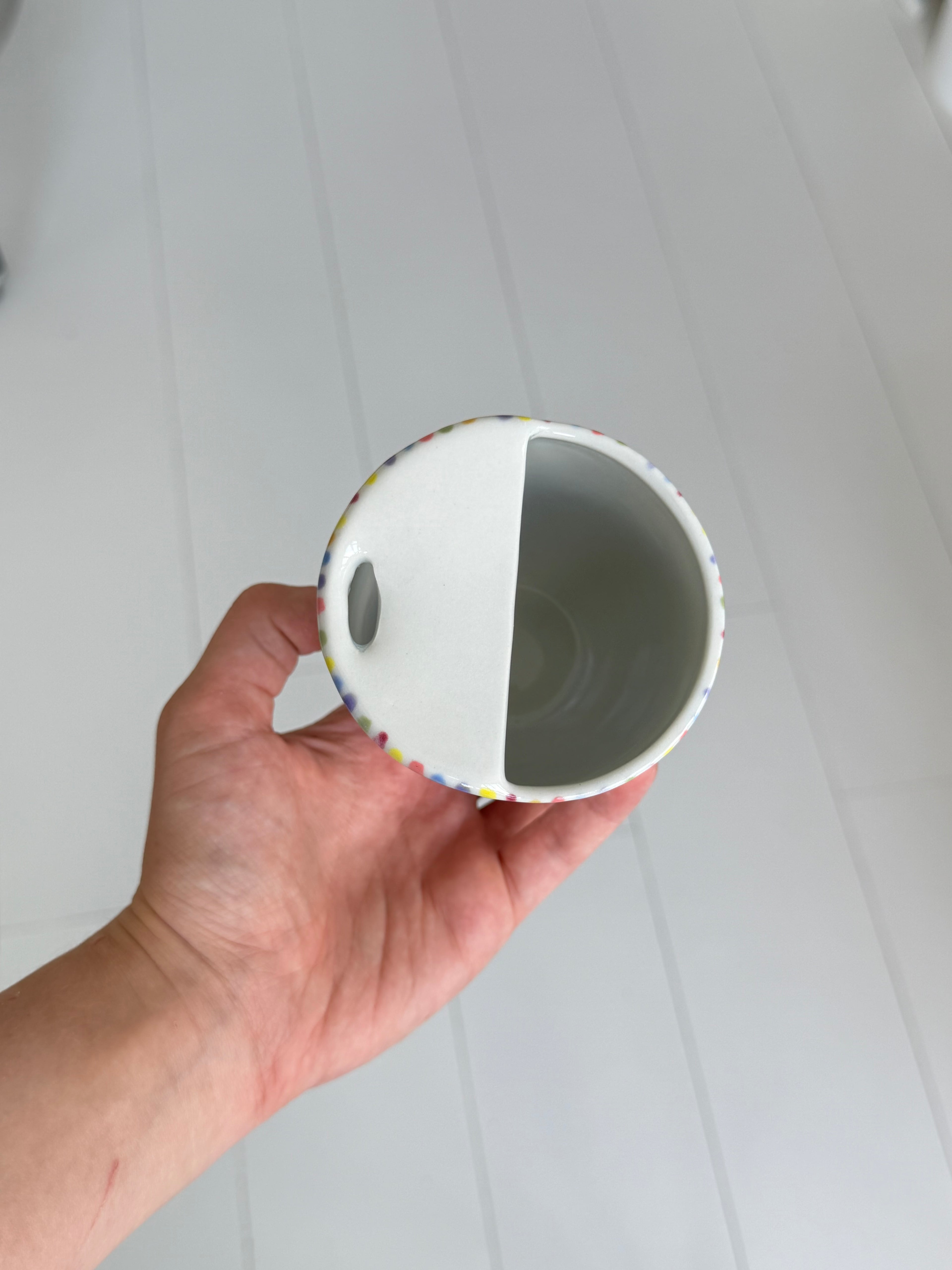Rainbow travel mug - second sale