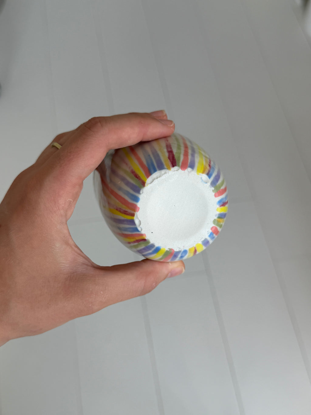 Rainbow travel mug - second sale