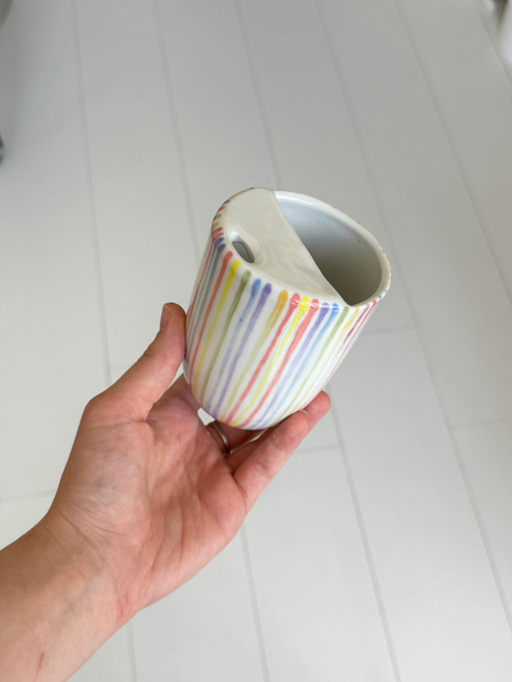 Rainbow travel mug - second sale