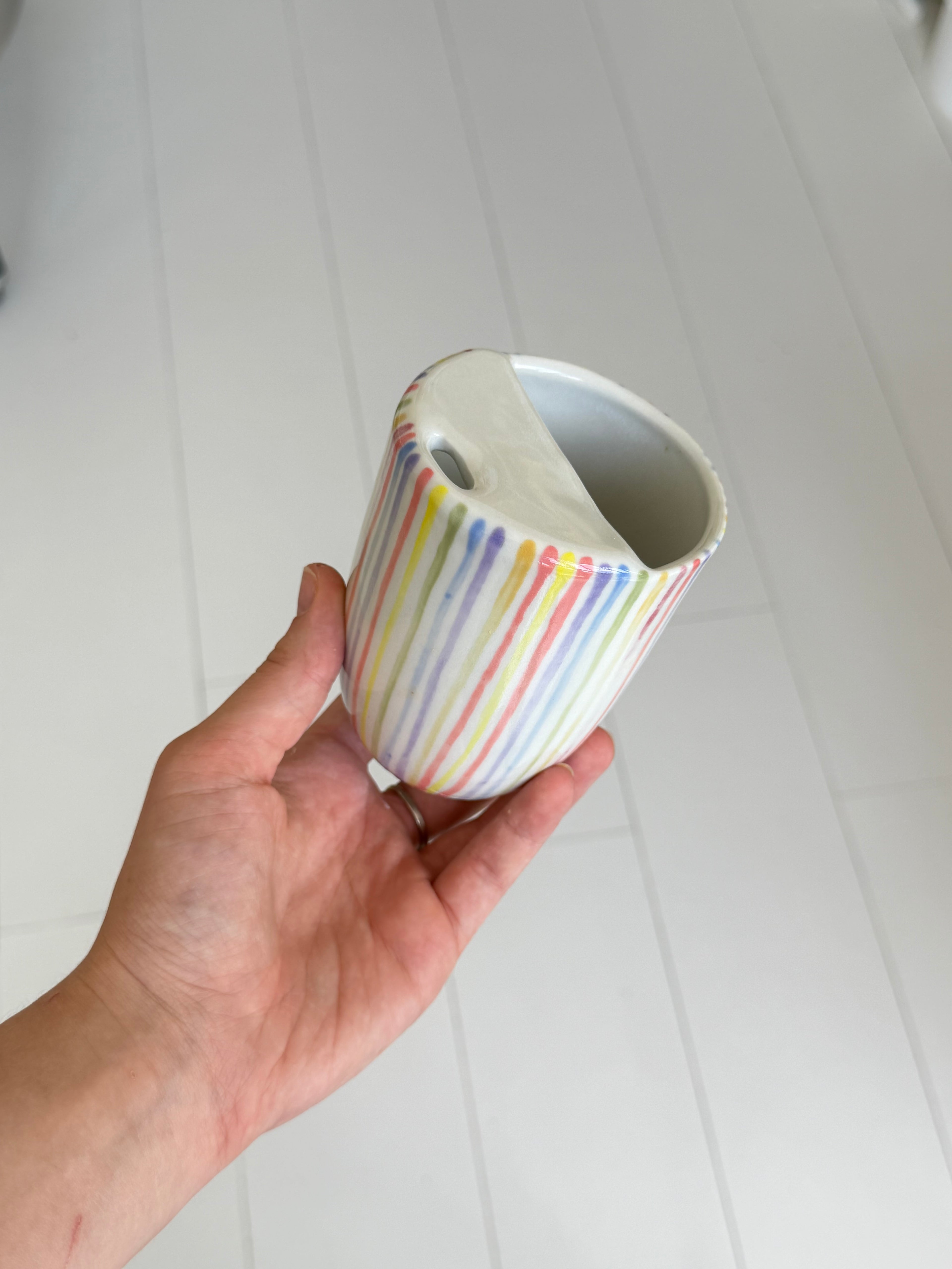 Rainbow travel mug - second sale