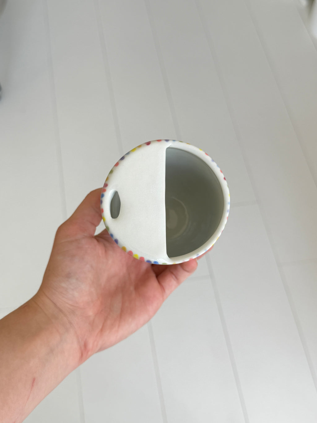 Rainbow travel mug - second sale
