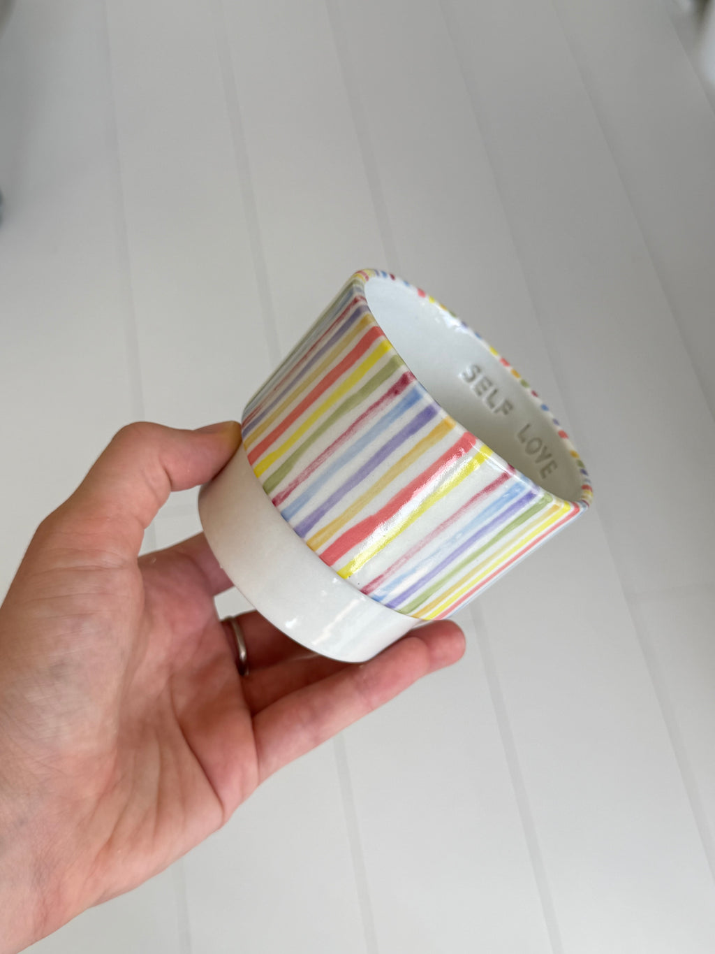Rainbow stackable mug - second sale